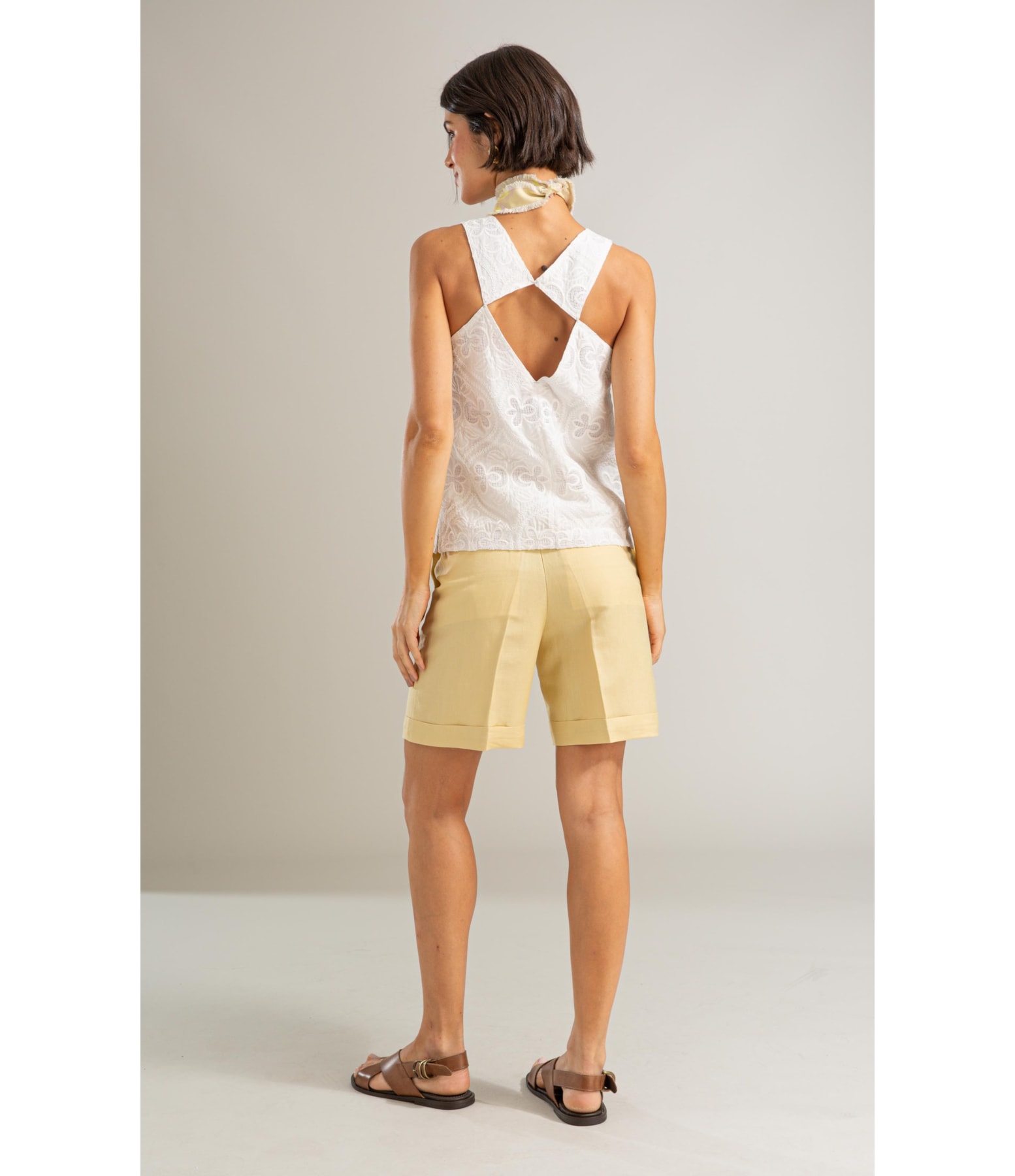 Regata Anne Laise Bordado Off White