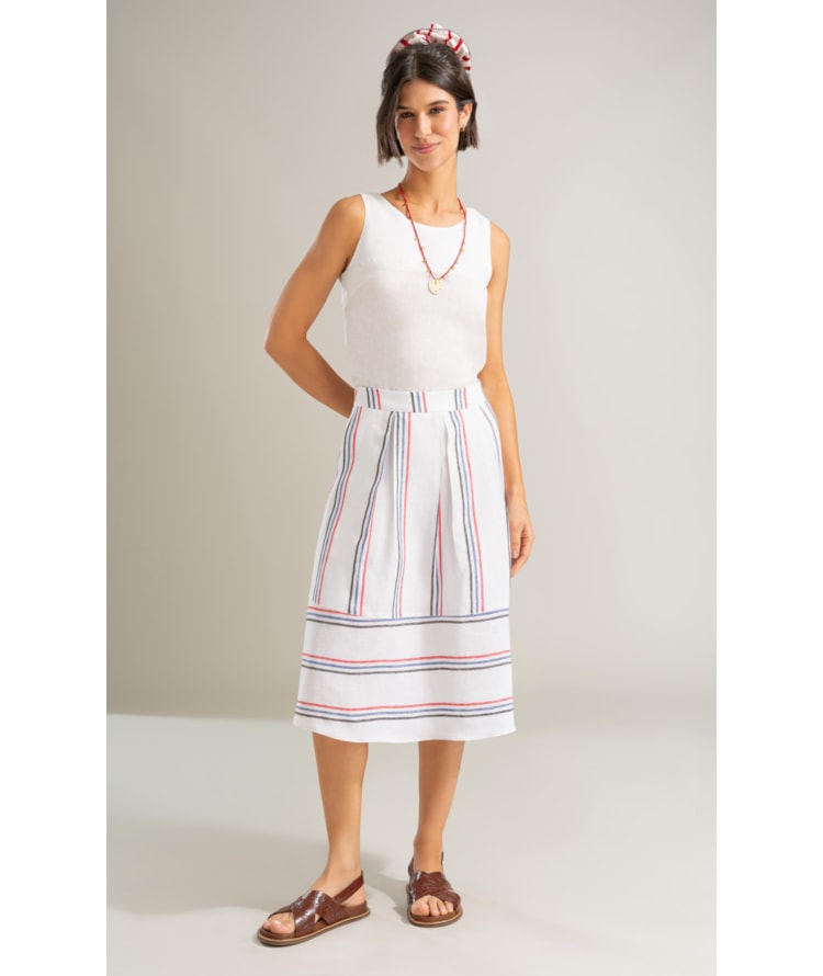 Regata Cleo Linho Branco