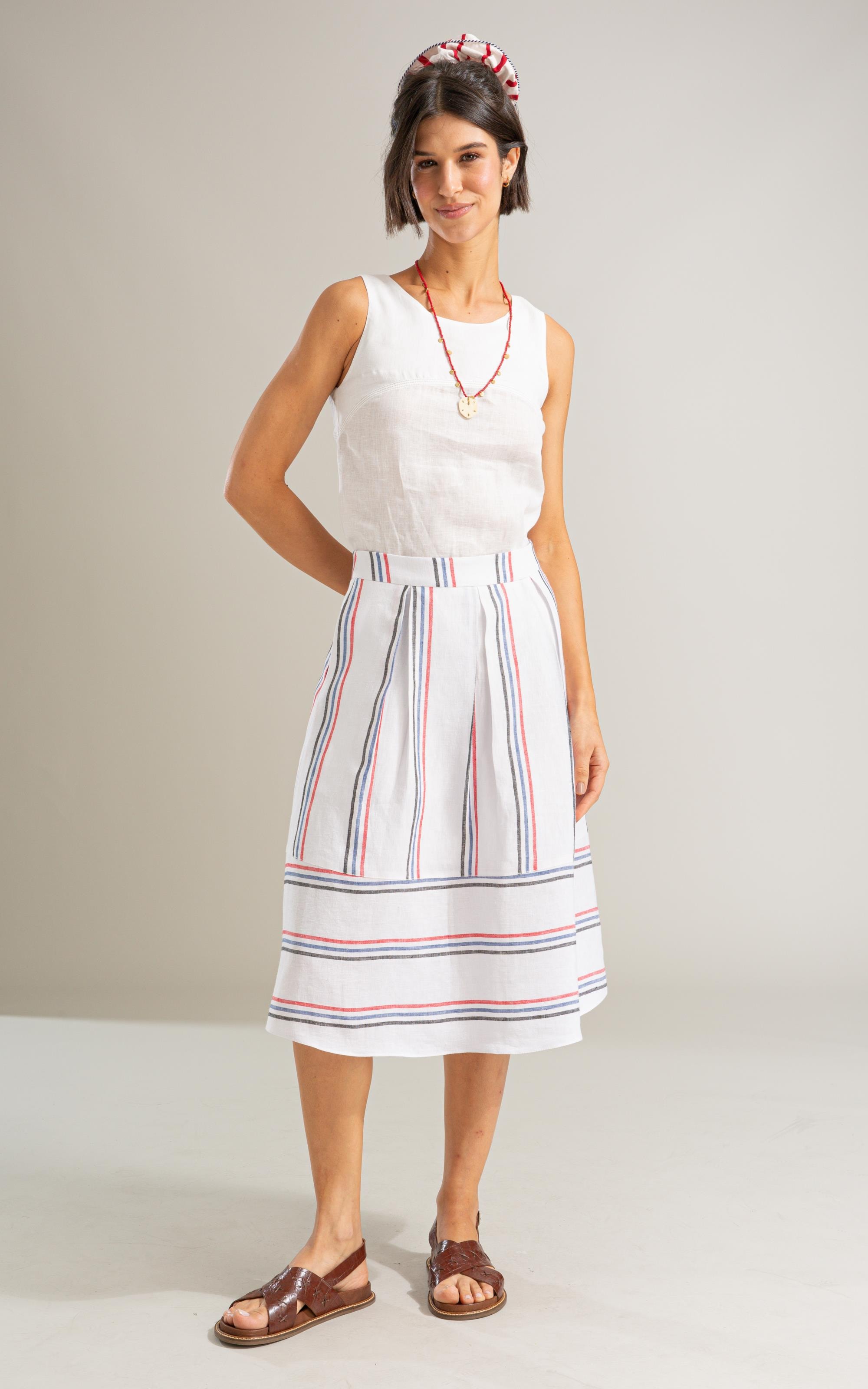 Regata Cleo Linho Branco