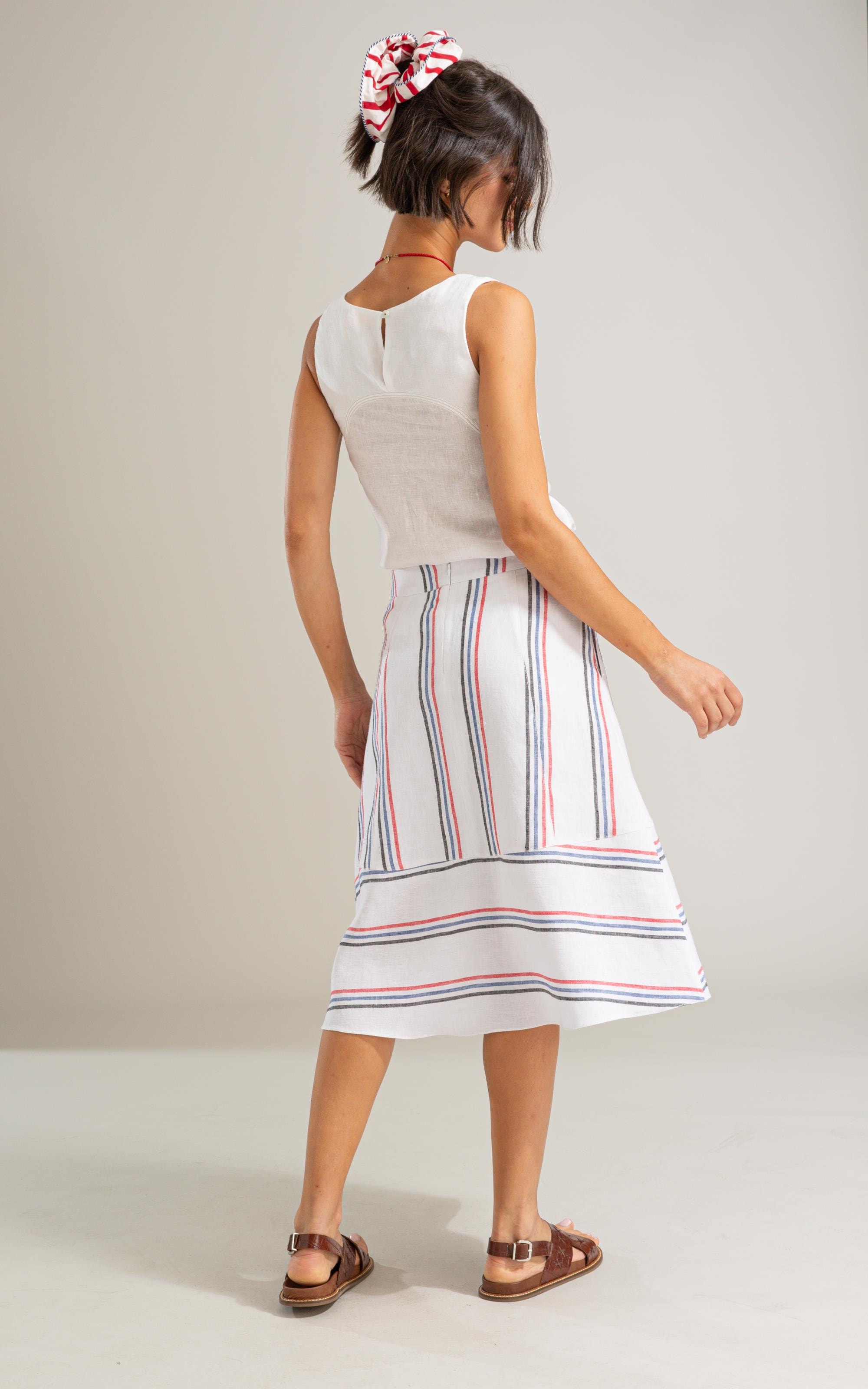 Regata Cleo Linho Branco