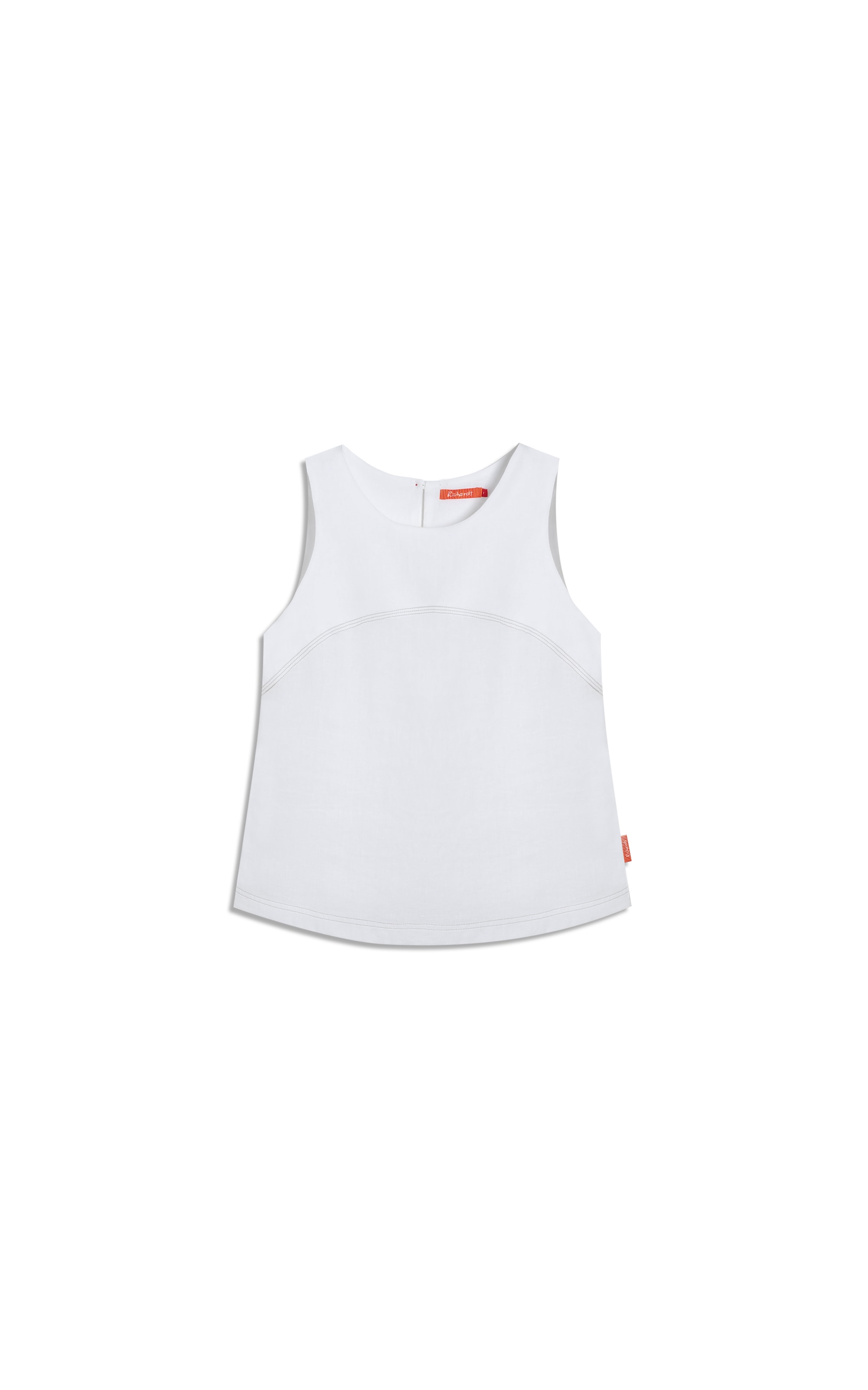 Regata Cleo Puro Linho Branco