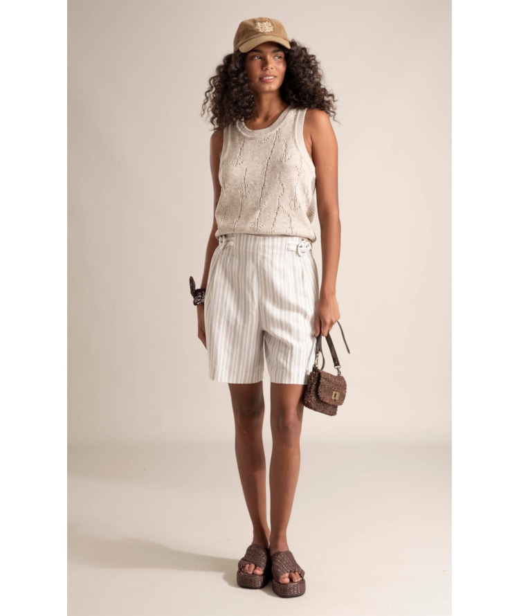Regata Iris Jacquard Cordas Natural