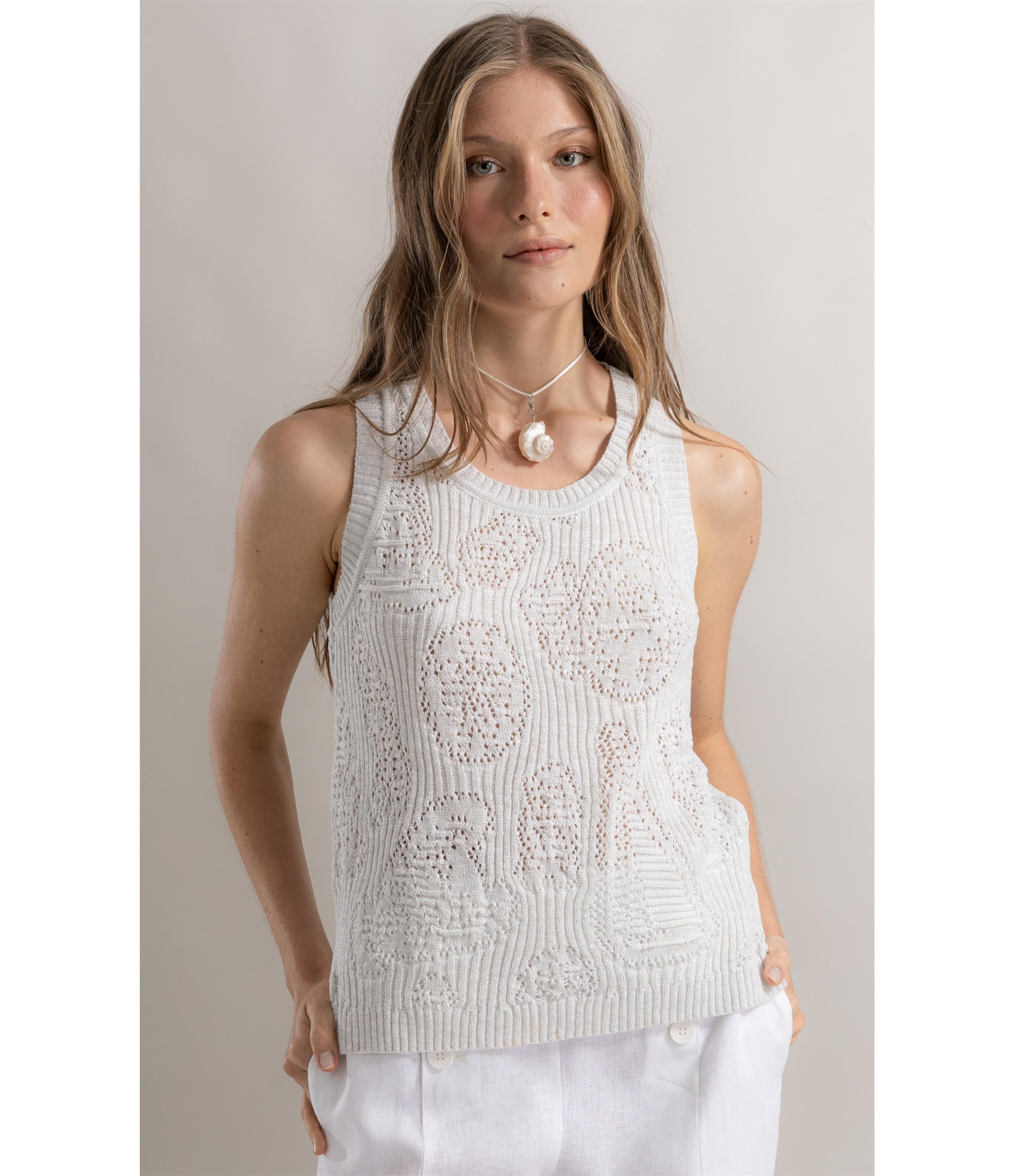 Regata Iris Jacquard Nautique Branco