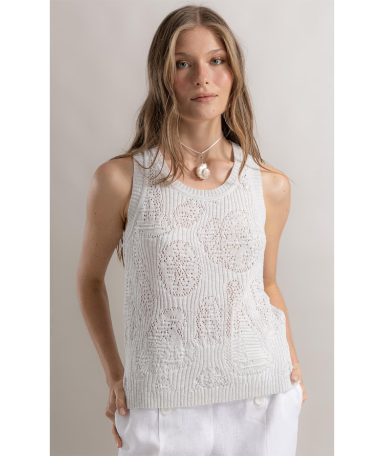 Regata Iris Jacquard Nautique Branco