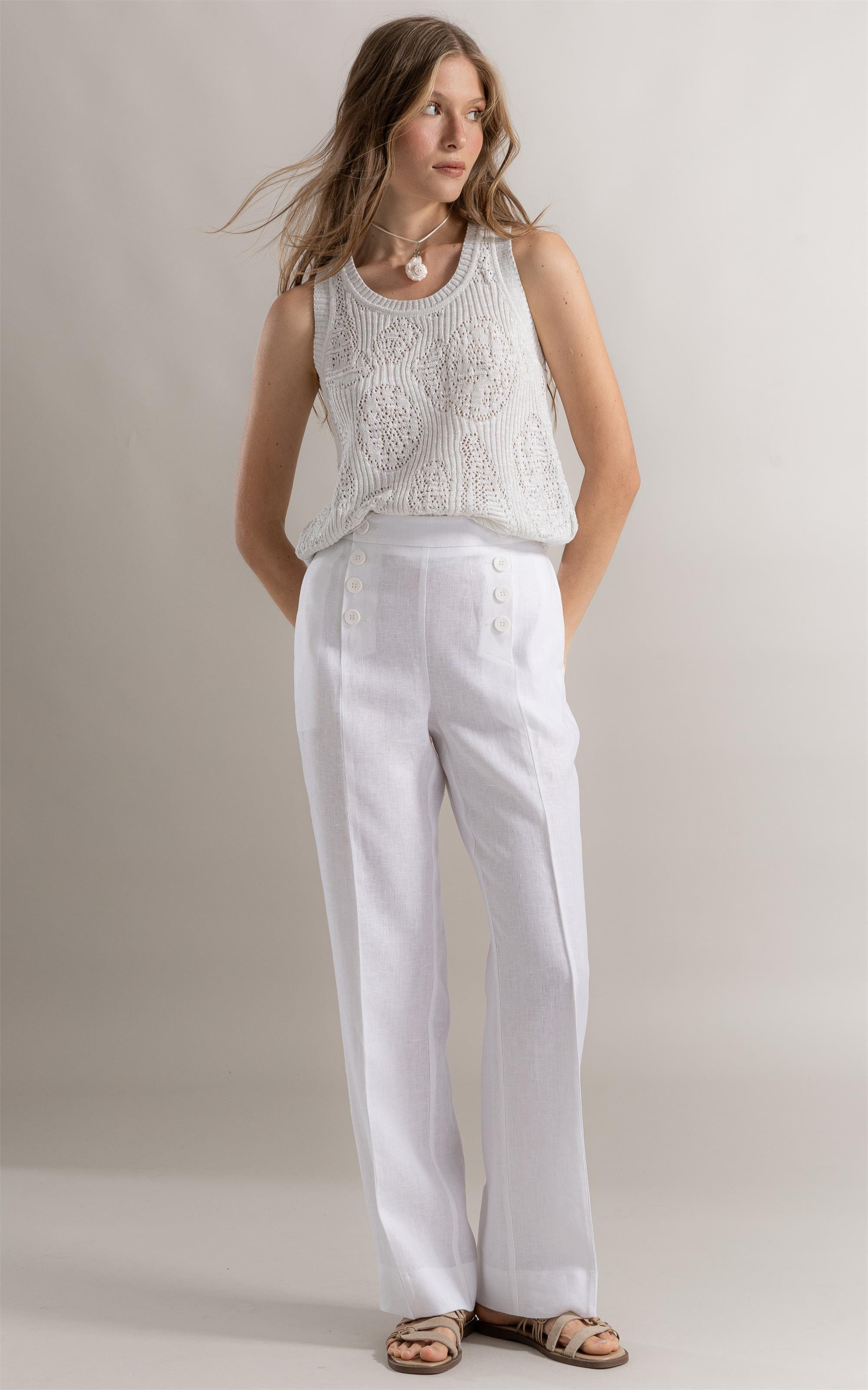 Regata Iris Jacquard Nautique Branco