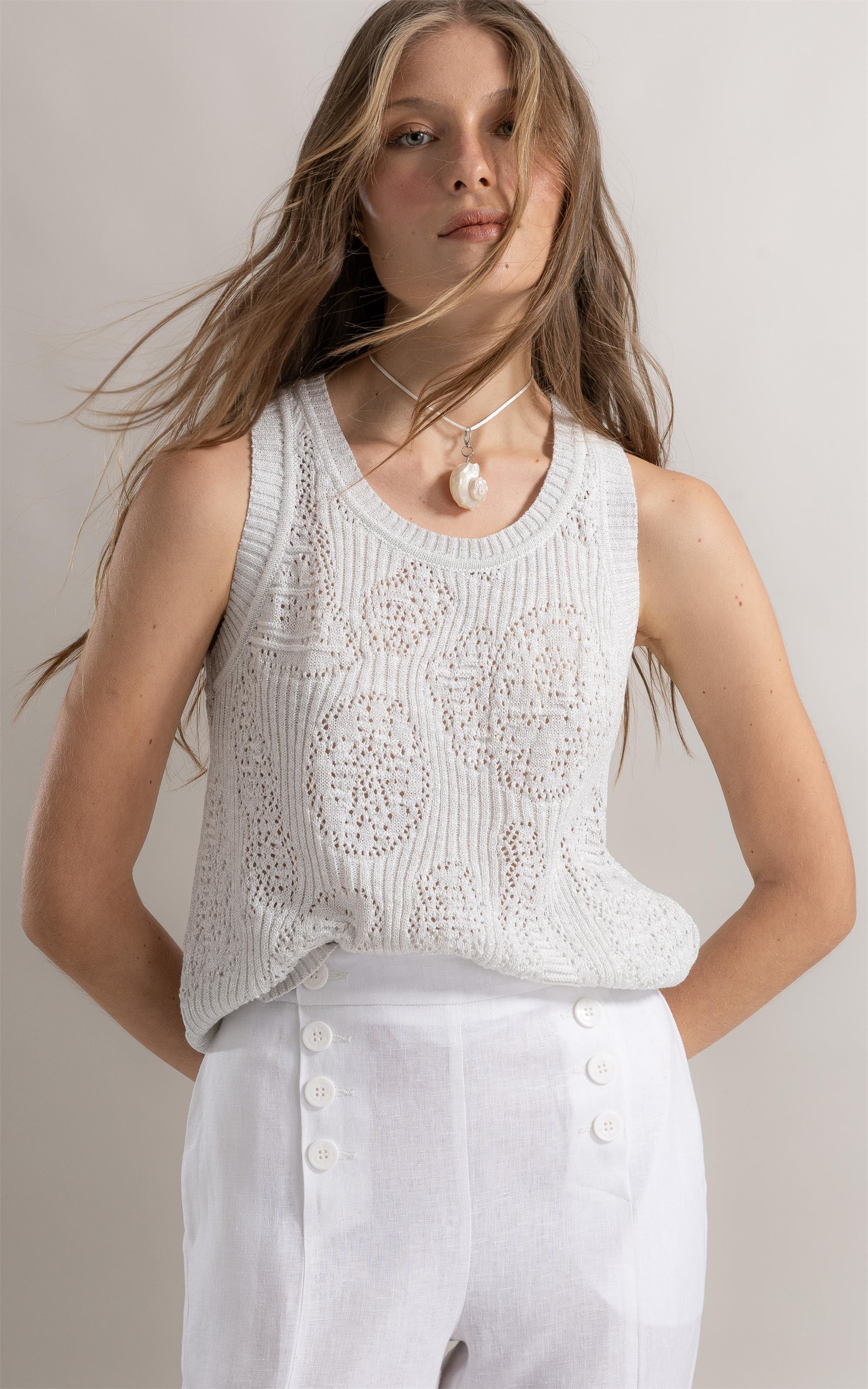 Regata Iris Jacquard Nautique Branco