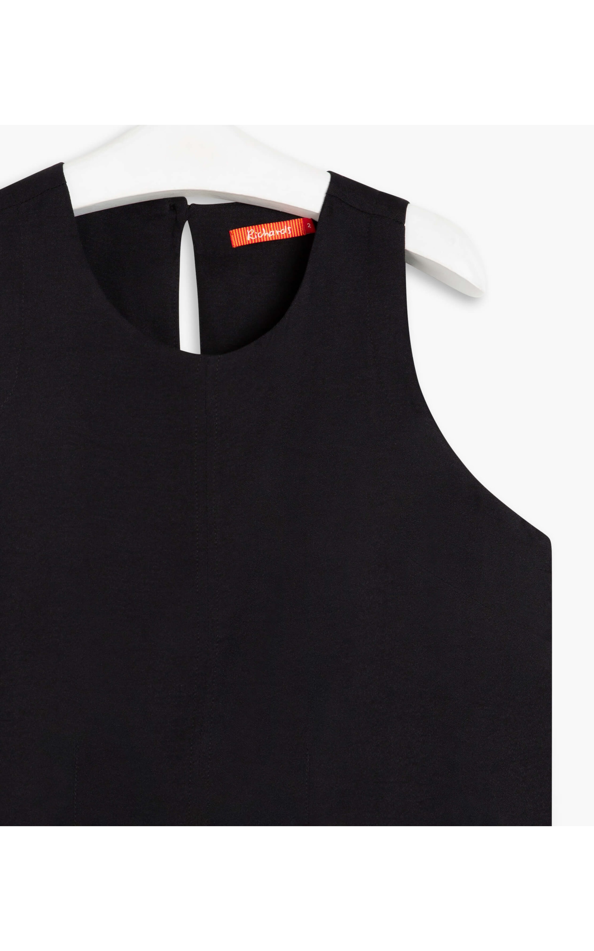 Regata Isis Crepe Liso Preto