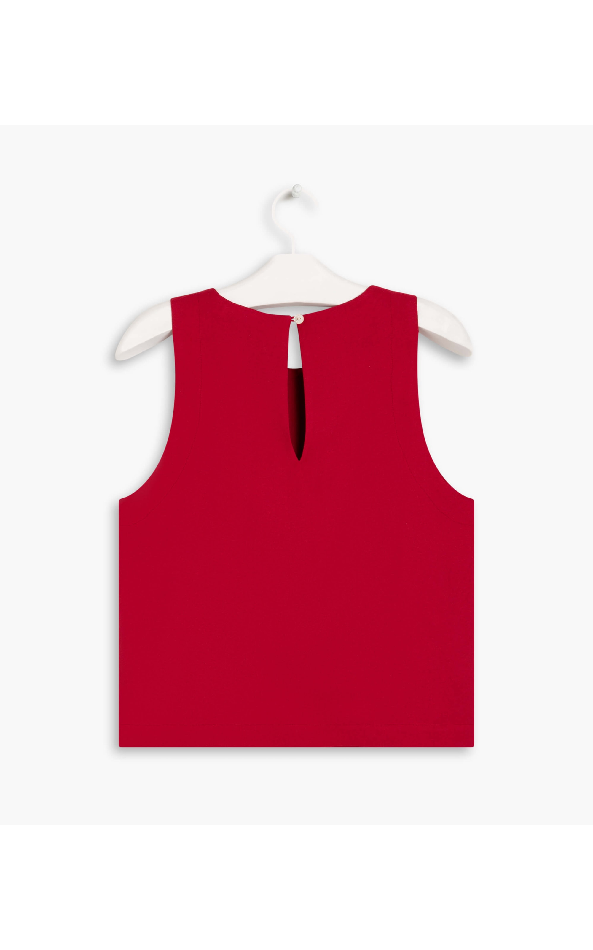Regata Isis Crepe Liso Vermelho