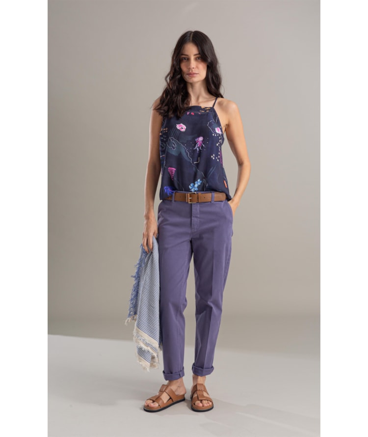 Regata Jin Mapa Viscose Dark Navy