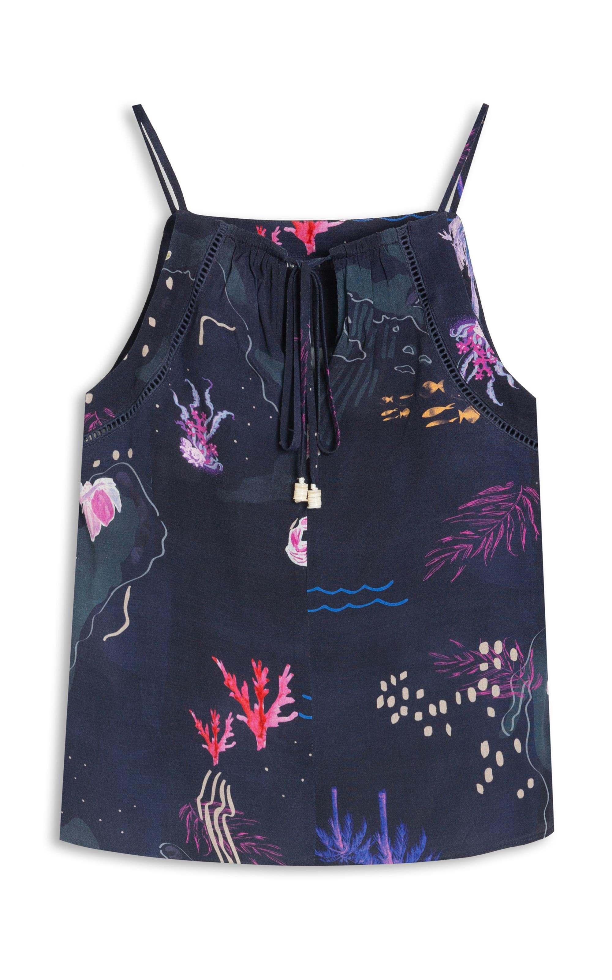 Regata Jin Mapa Viscose Dark Navy