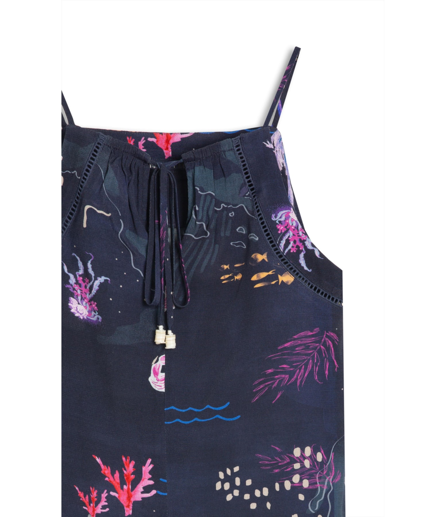 Regata Jin Mapa Viscose Dark Navy
