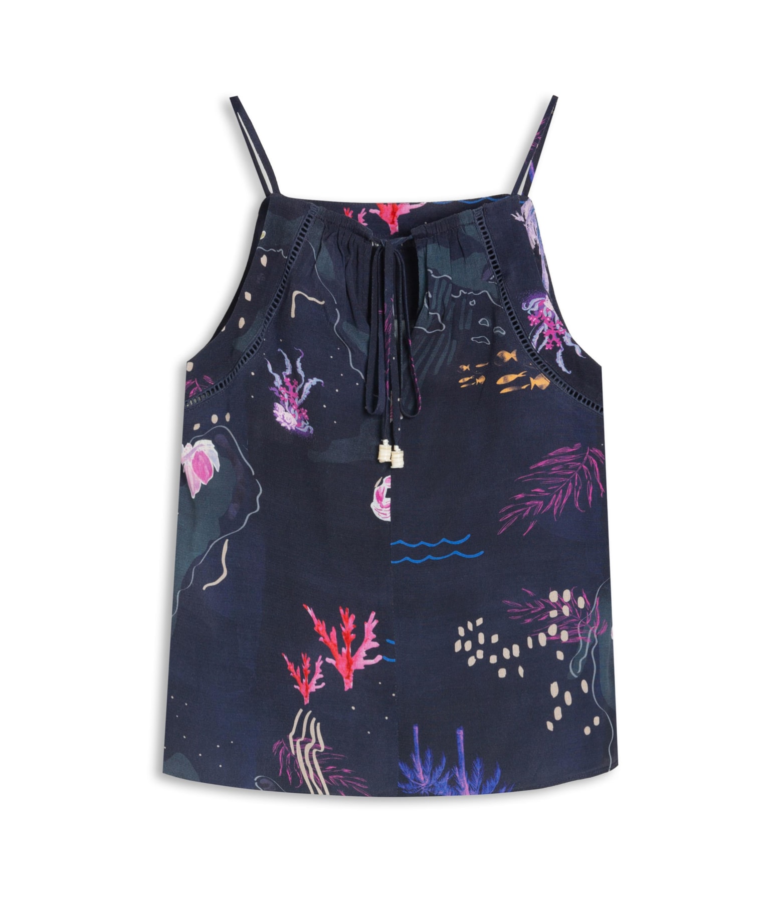 Regata Jin Mapa Viscose Dark Navy