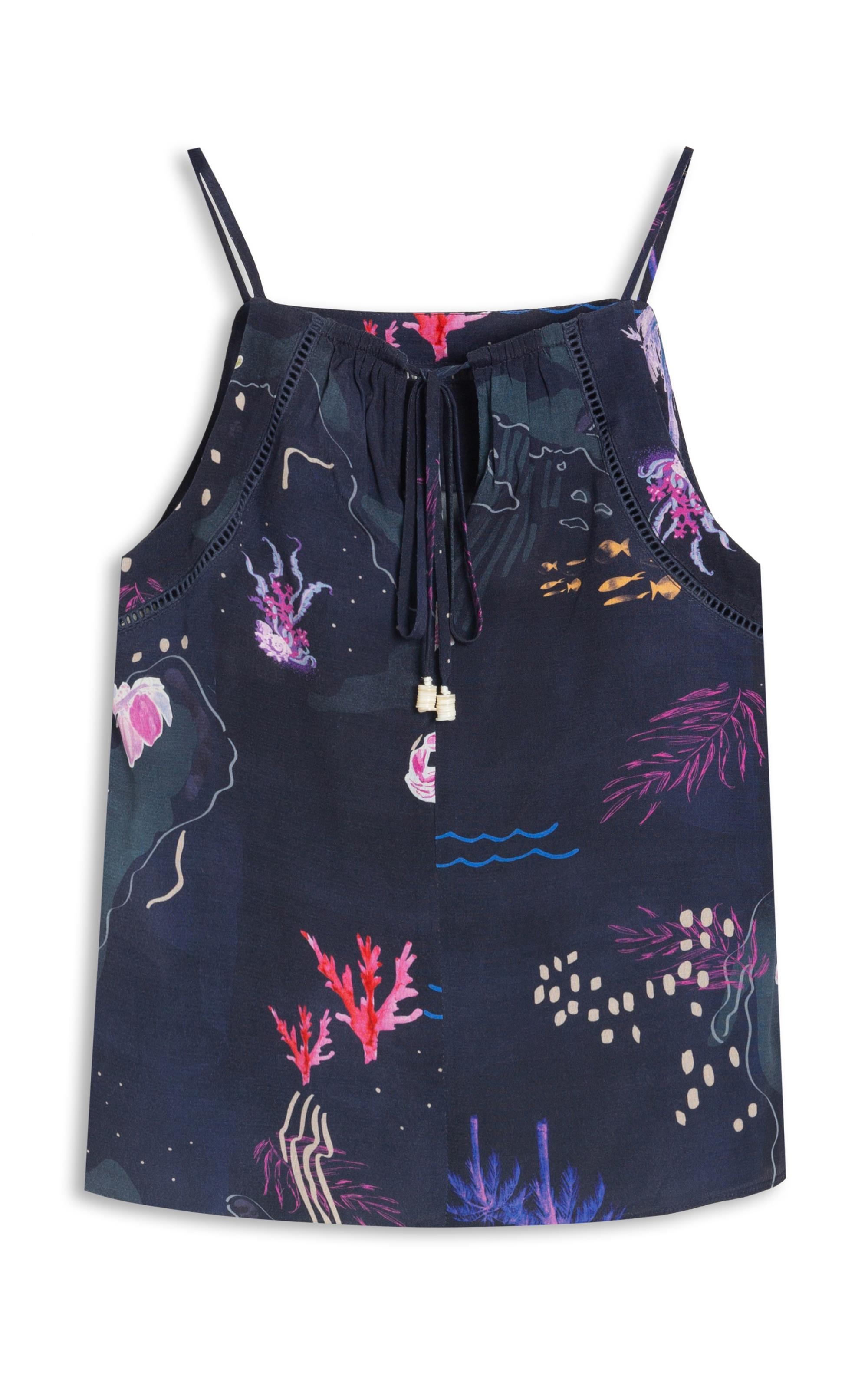 Regata Jin Mapa Viscose Dark Navy