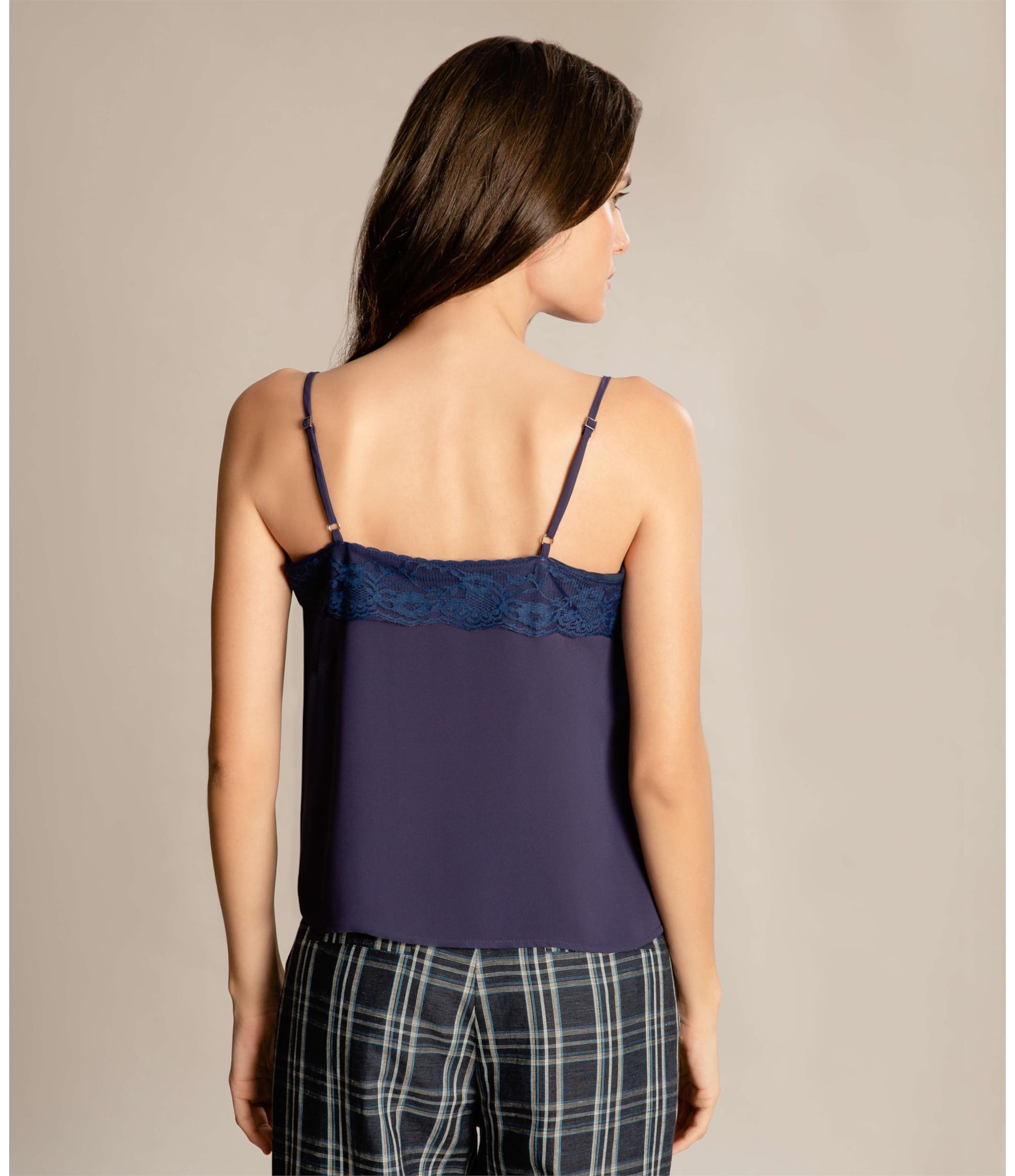Regata Joli Renda Lisa Dark Navy