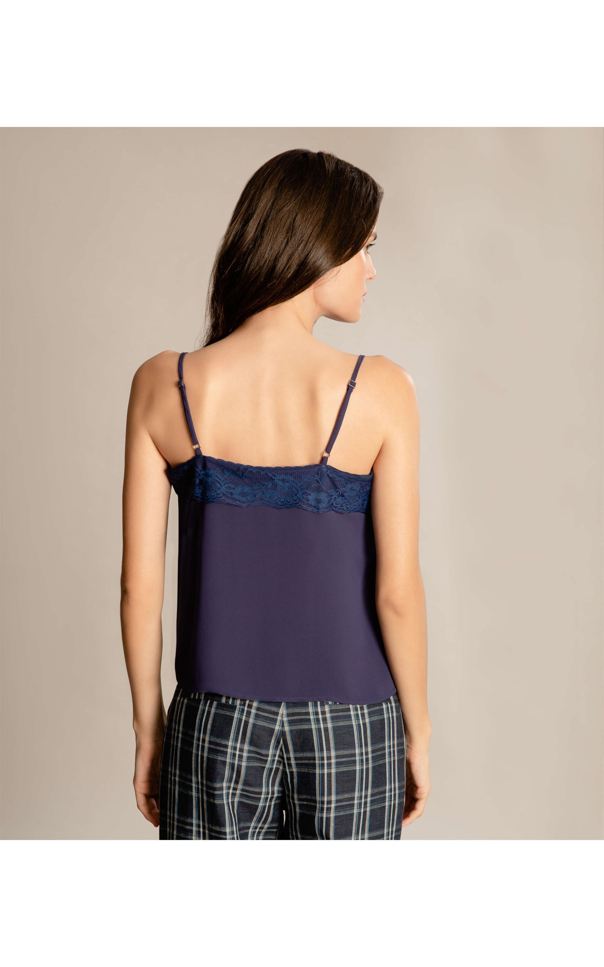 Regata Joli Renda Lisa Dark Navy