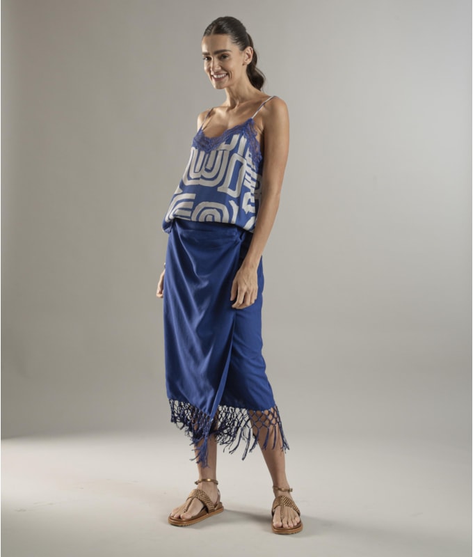 Regata Kate Brush Tiles Azul Bic