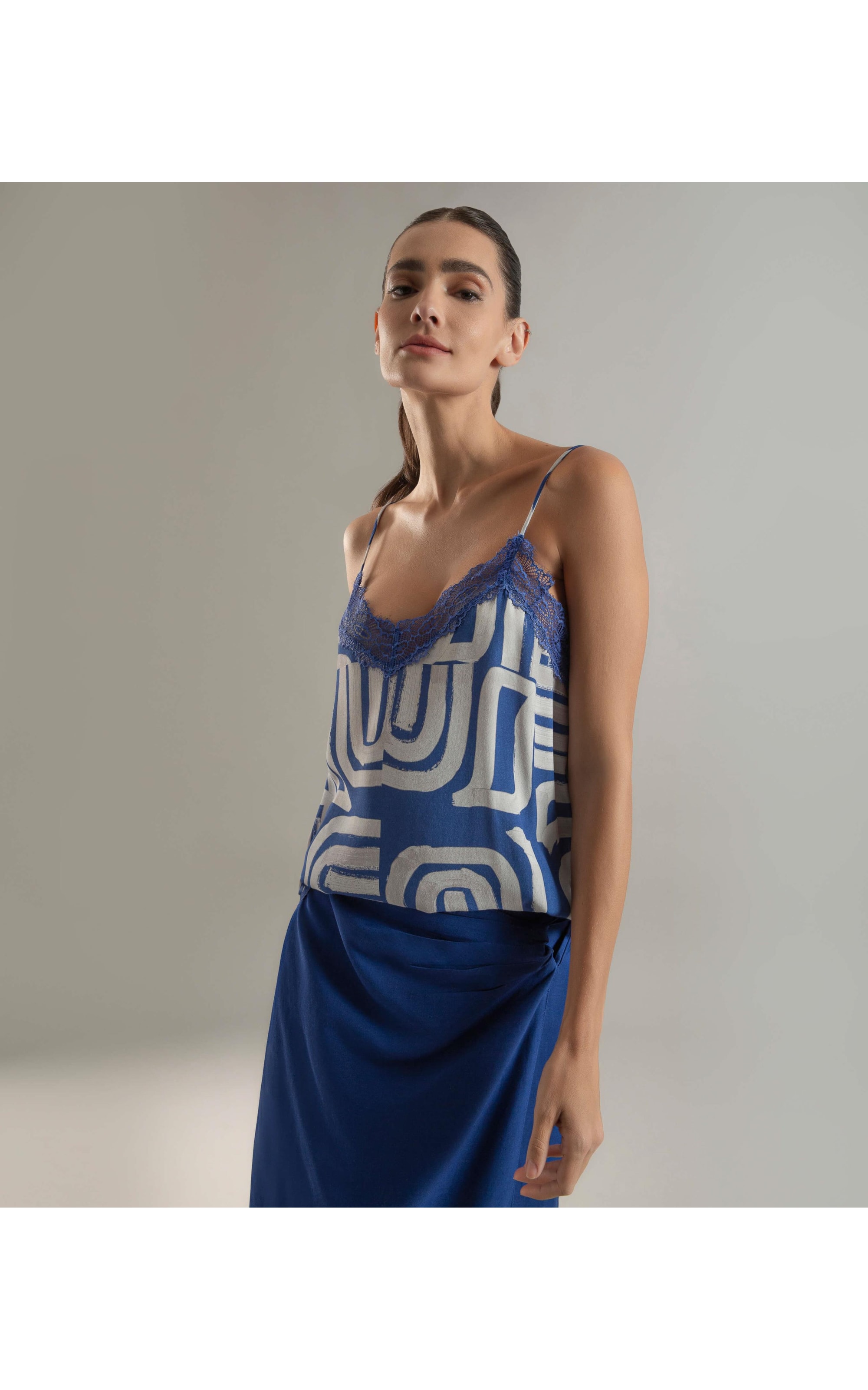 Regata Kate Brush Tiles Azul Bic