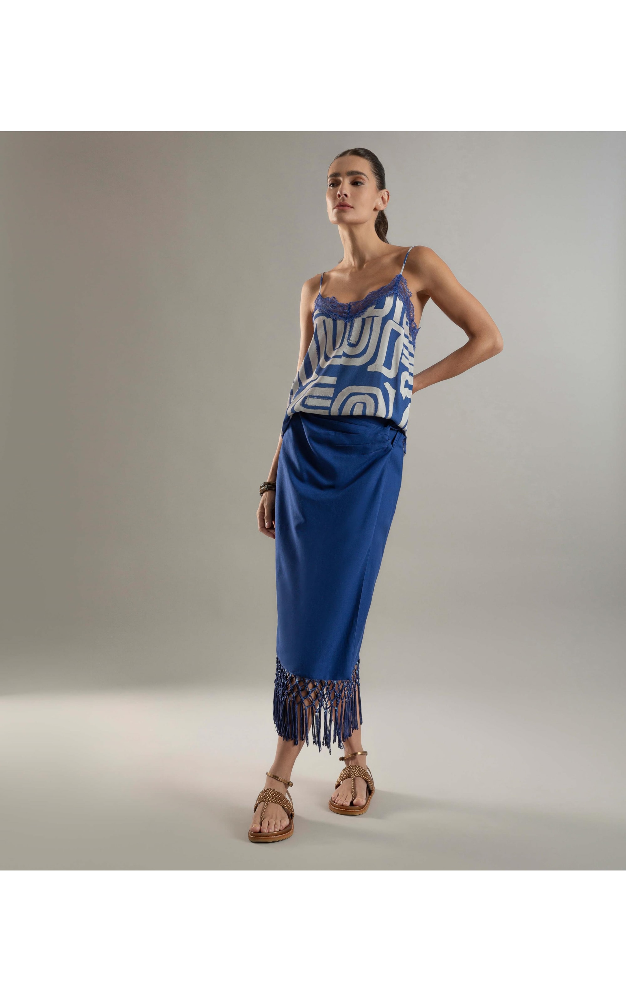 Regata Kate Brush Tiles Azul Bic