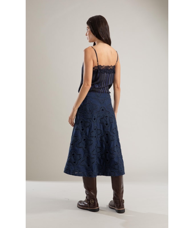 Regata Kate Floral Listra Dark Navy