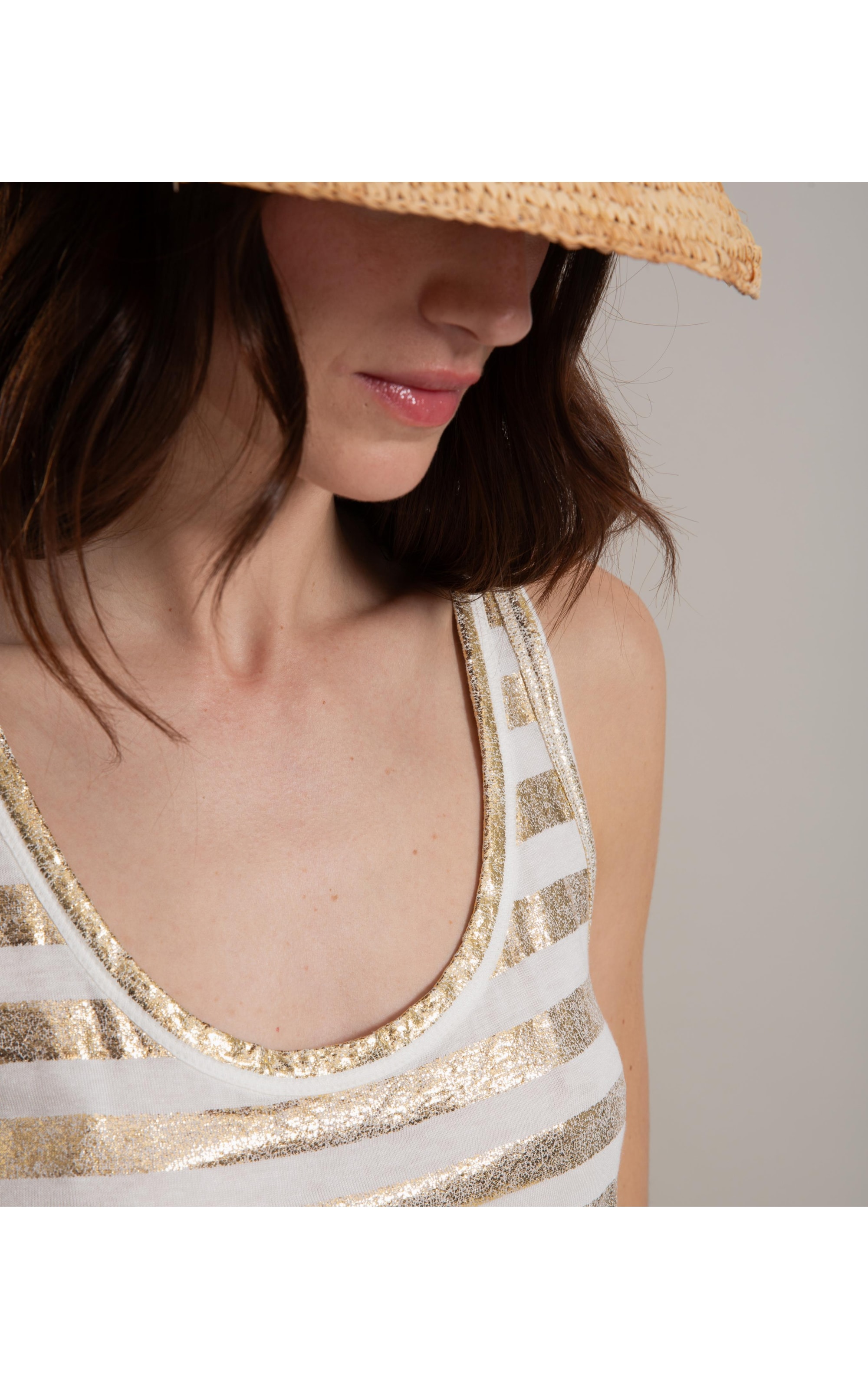 Regata Katia Listra Foil Dourado