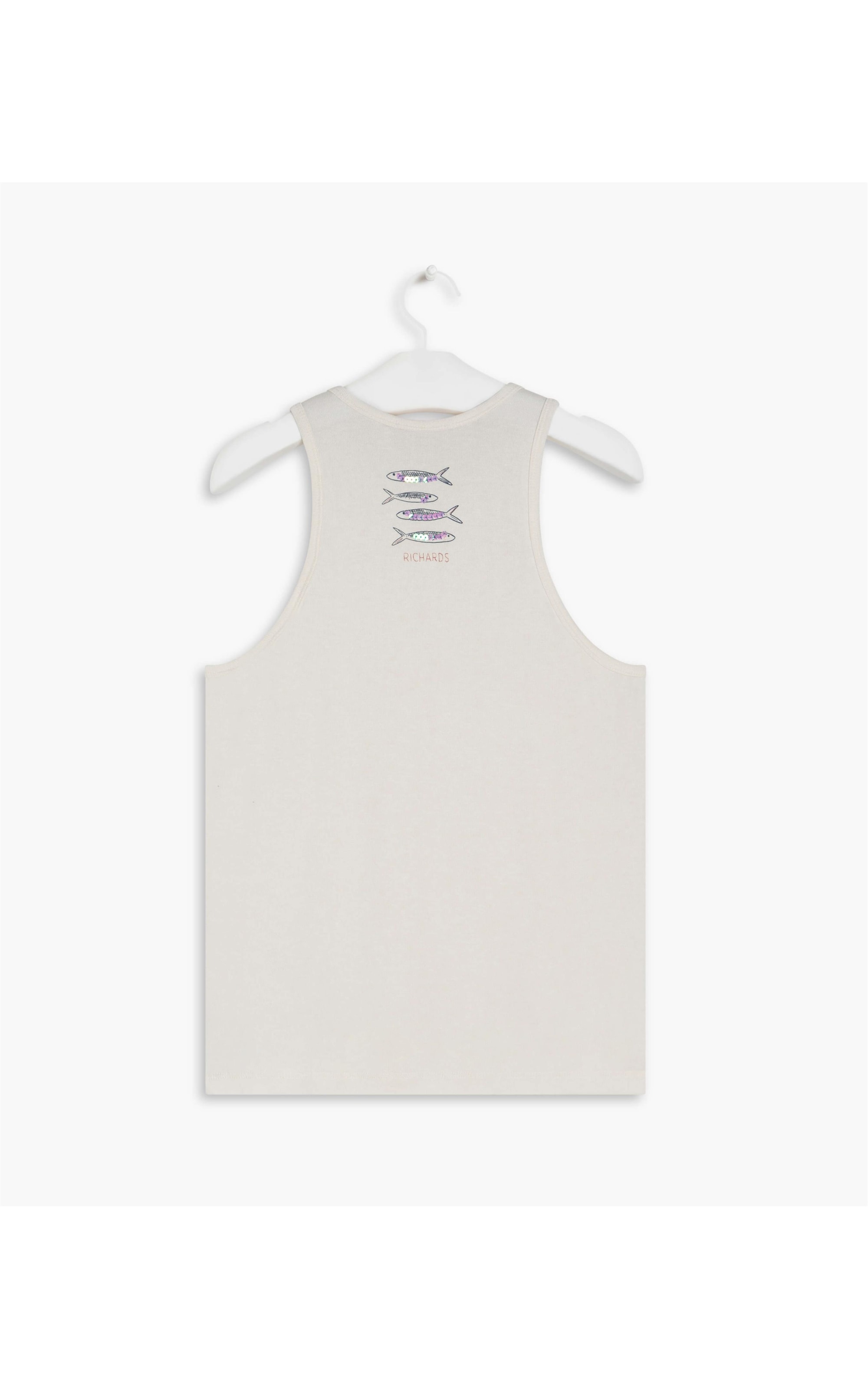 Regata Kauane Tricot Linho Branco
