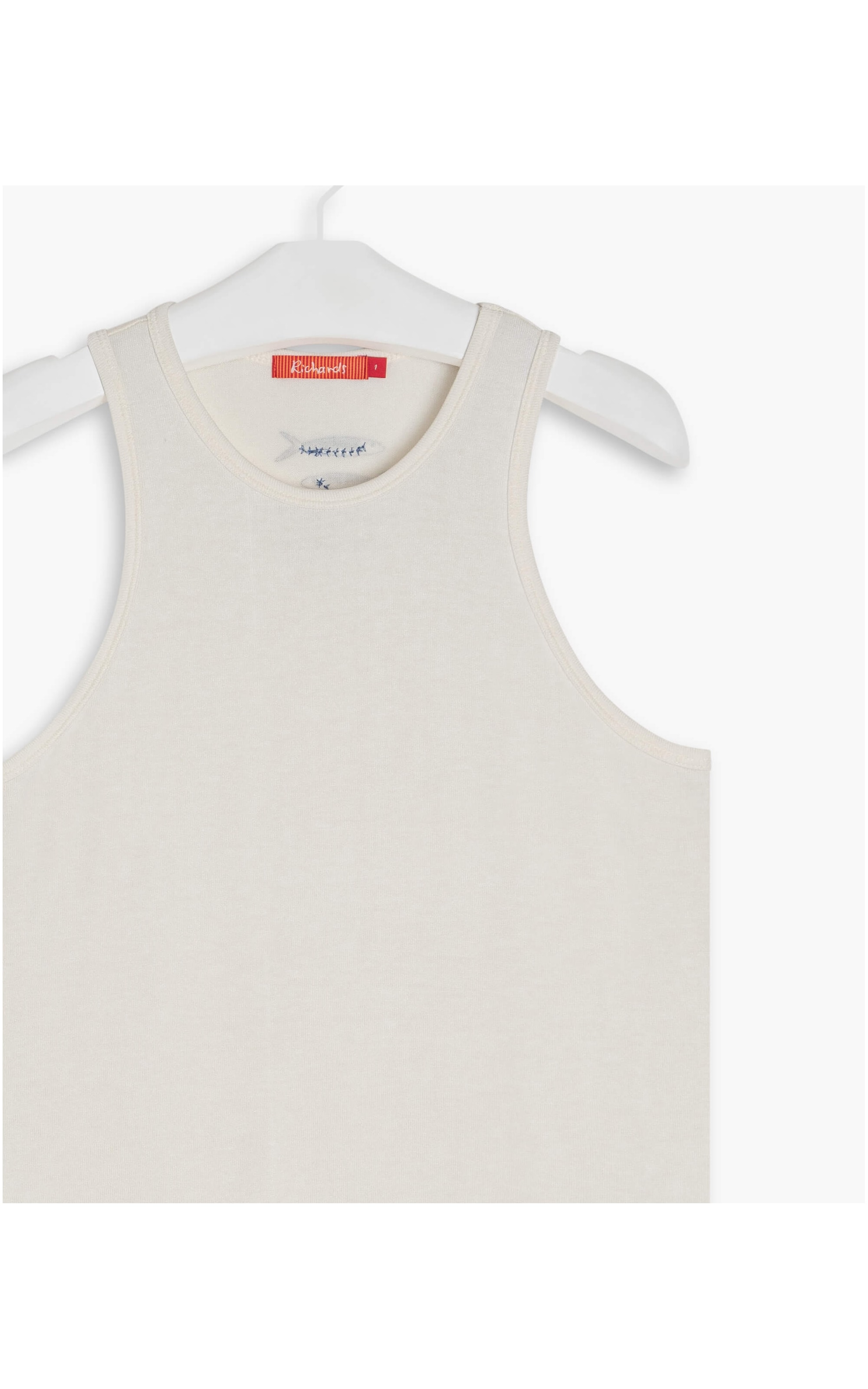 Regata Kauane Tricot Linho Branco