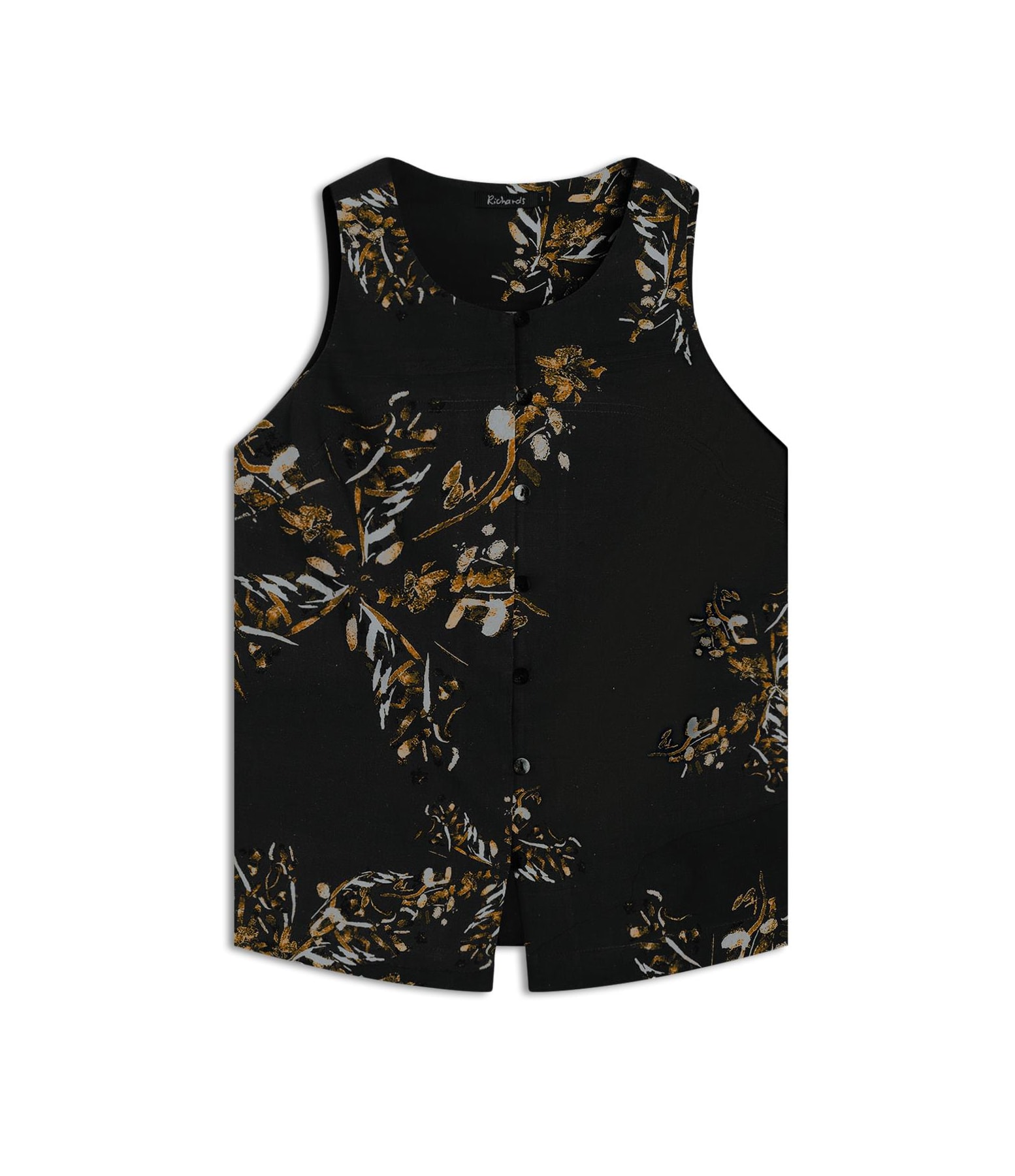 Regata Linho  Ayla Splatter Preto