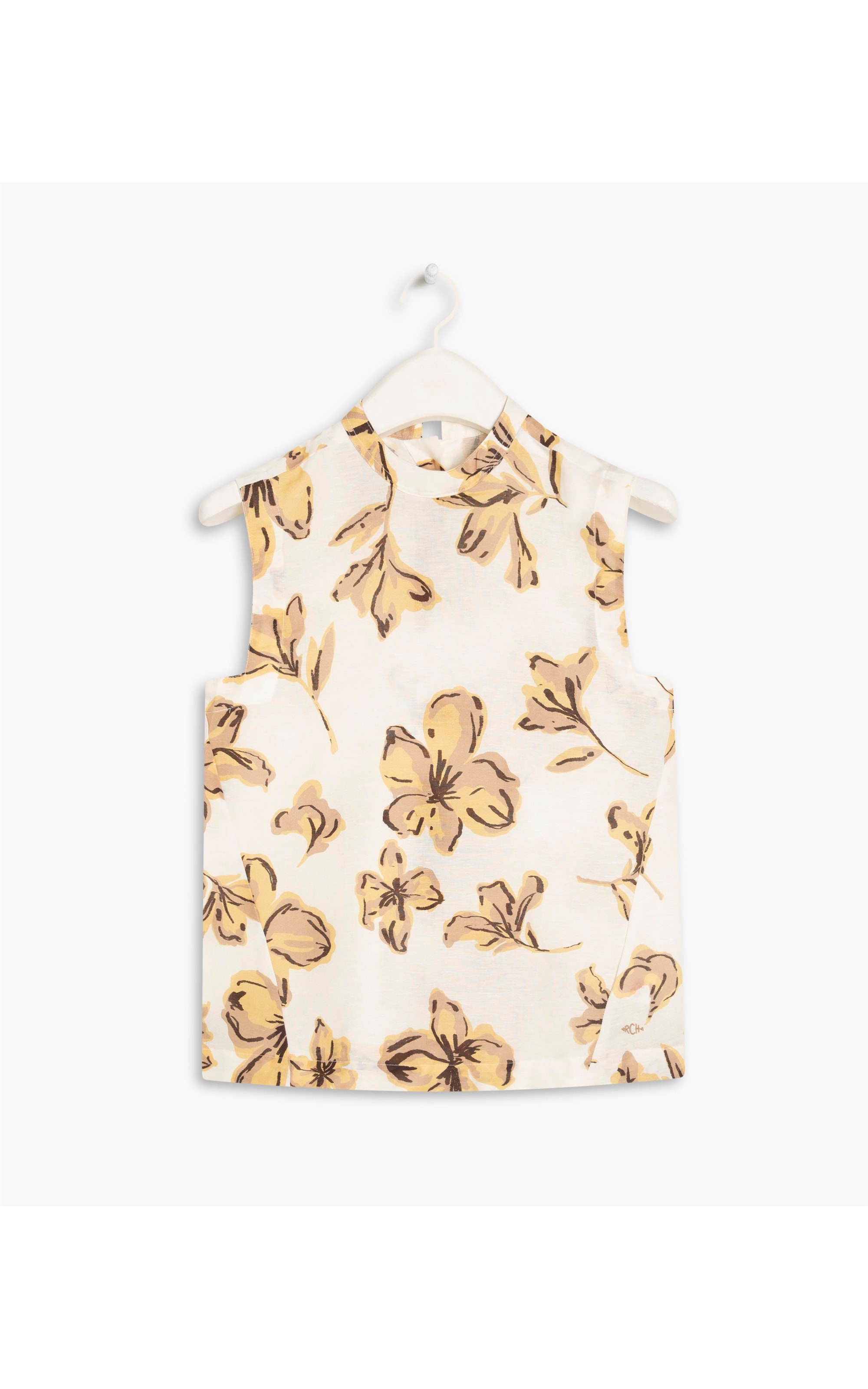 Regata Linho   Clair Floral Natural
