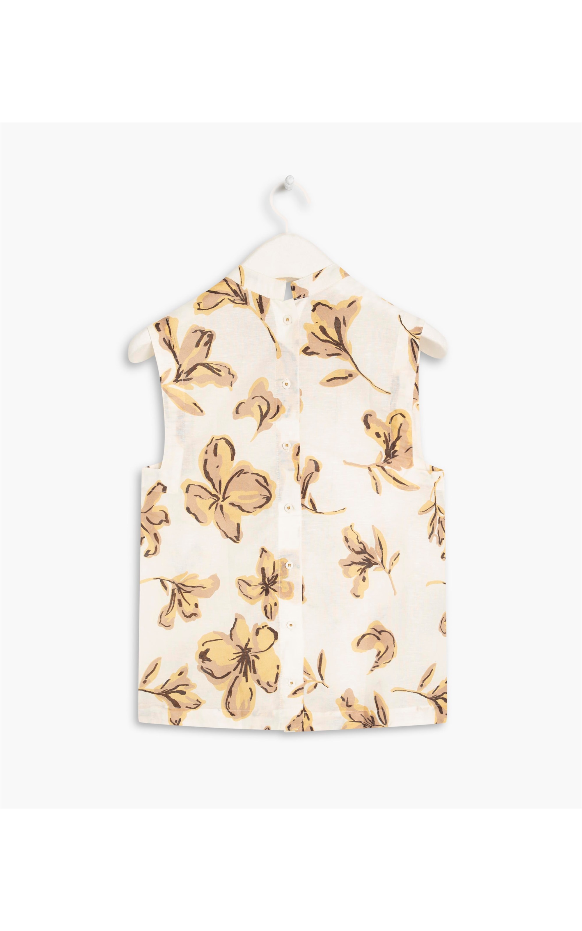 Regata Linho   Clair Floral Natural