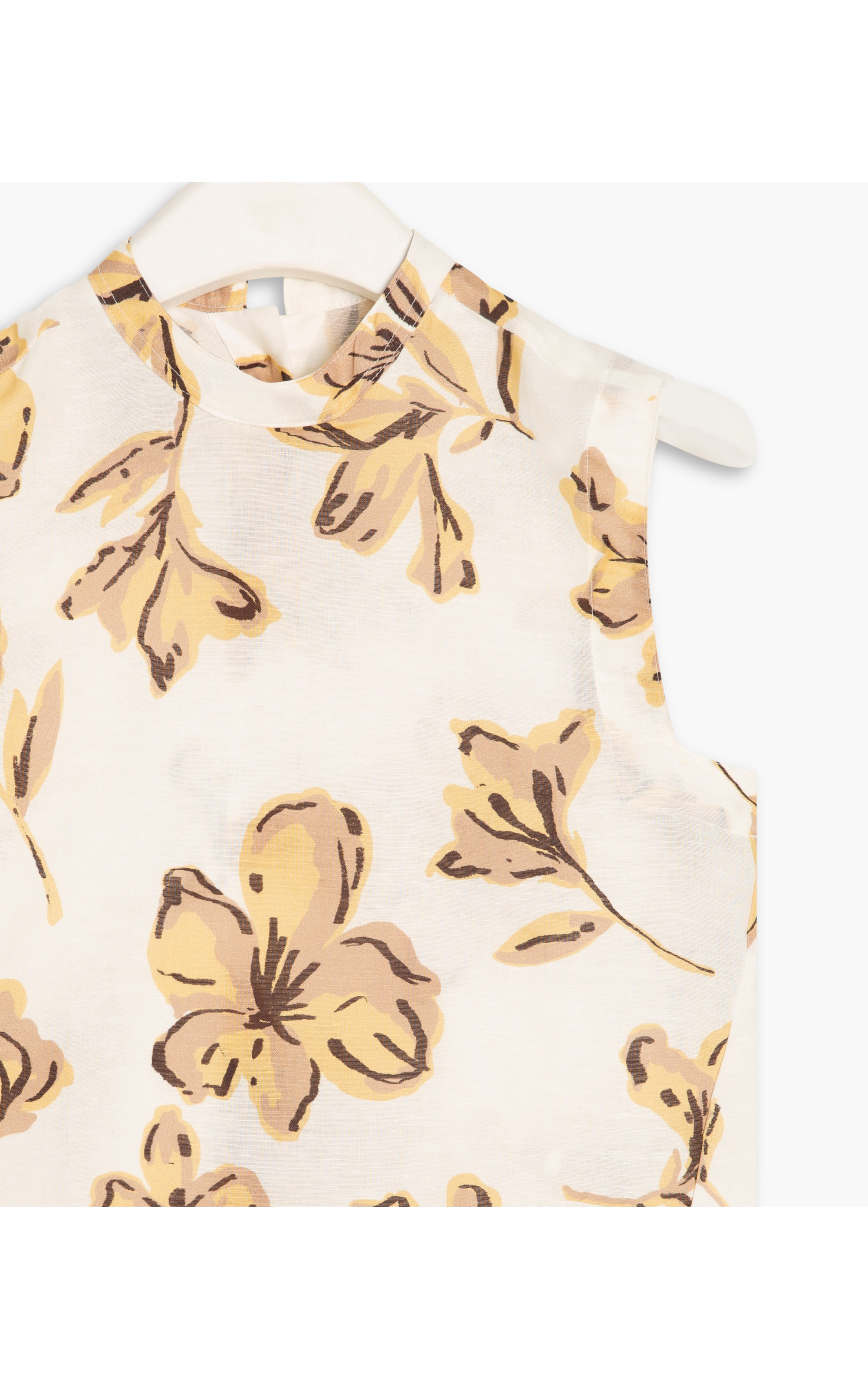 Regata Linho   Clair Floral Natural