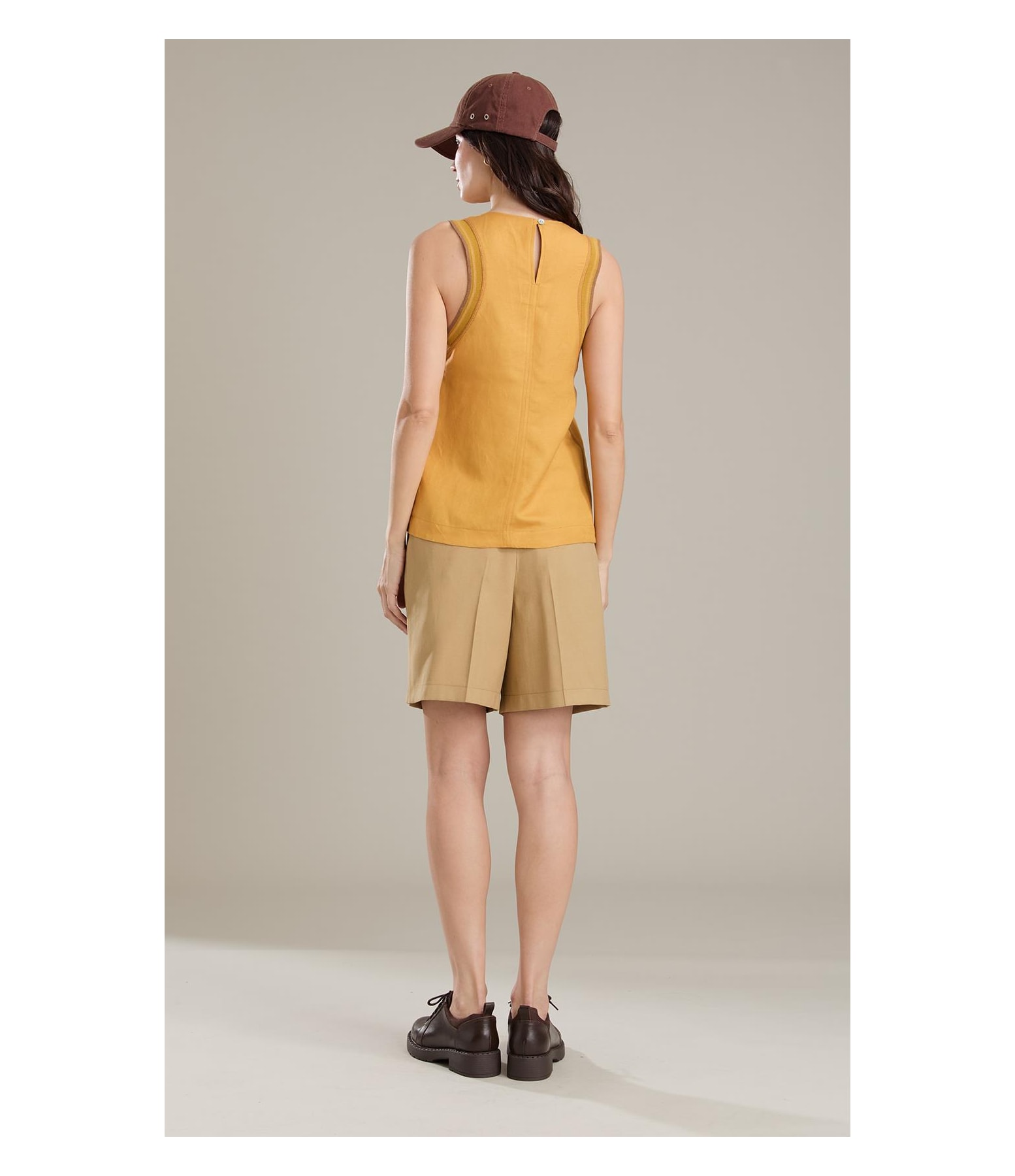 Regata Linho Clarissa Mostarda