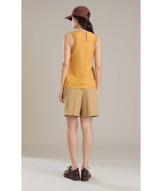 Regata Linho Clarissa Mostarda