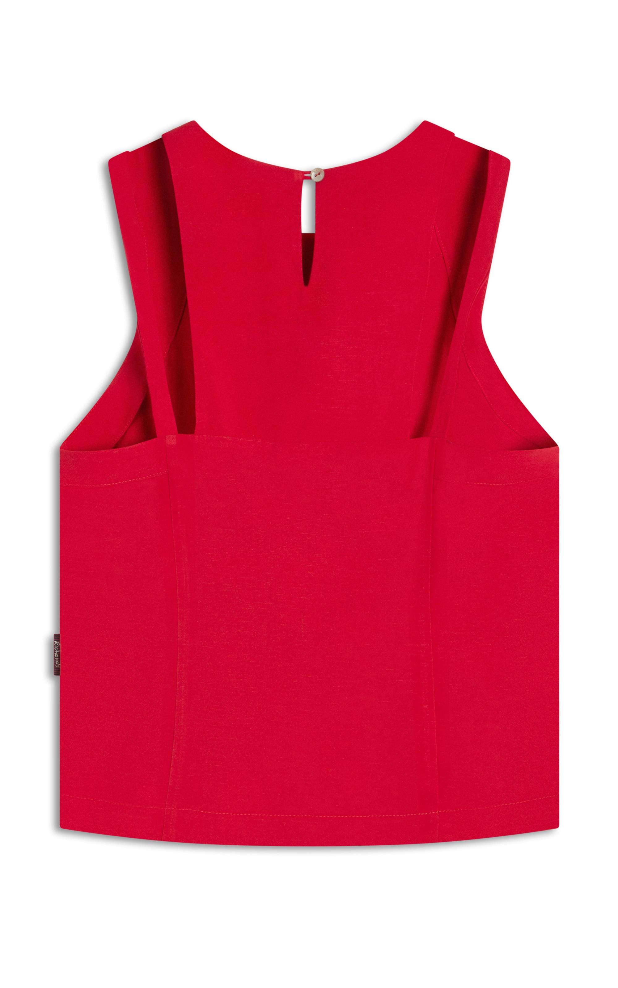 Regata Linho  Gia Vermelho Vivo