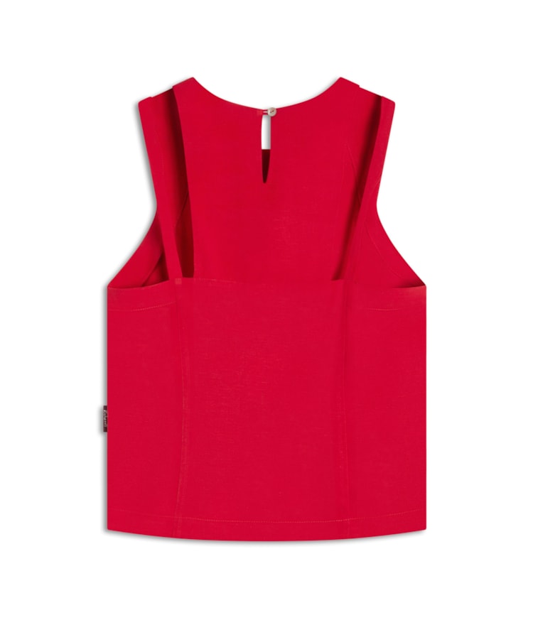 Regata Linho  Gia Vermelho Vivo