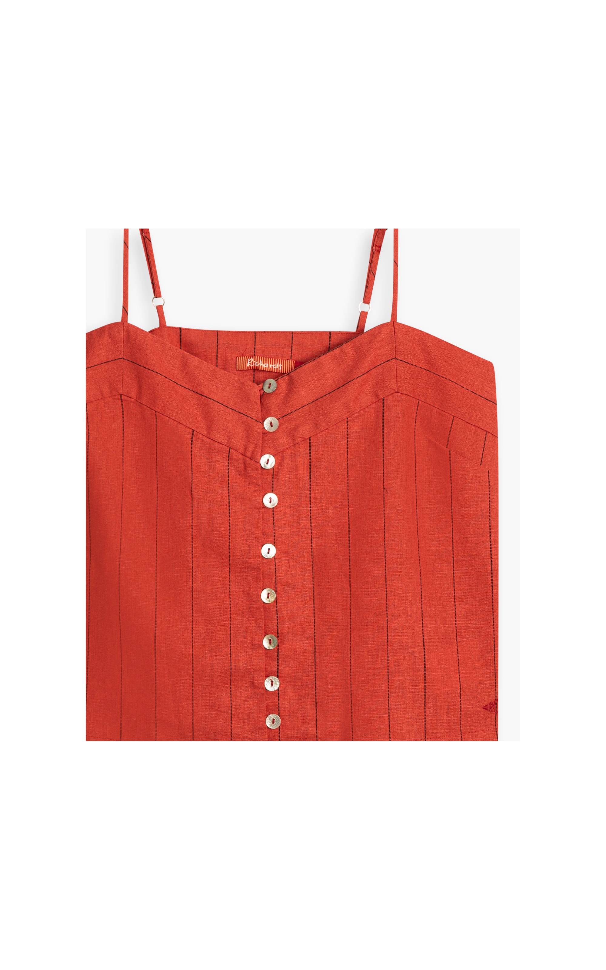 Regata Linho  Mariana Cotton Vivara Ft Coral