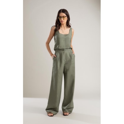 Regata Linho  Marpi Verde Militar