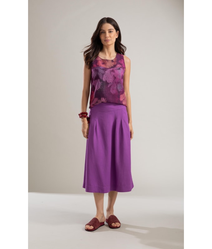 Regata Linho  Melinda Velvet Beringela