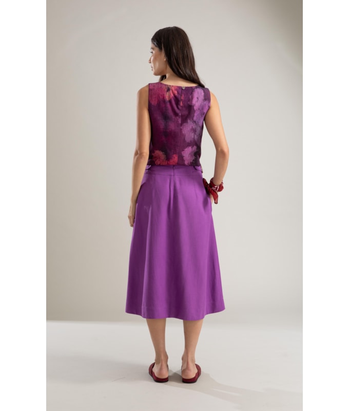 Regata Linho  Melinda Velvet Beringela