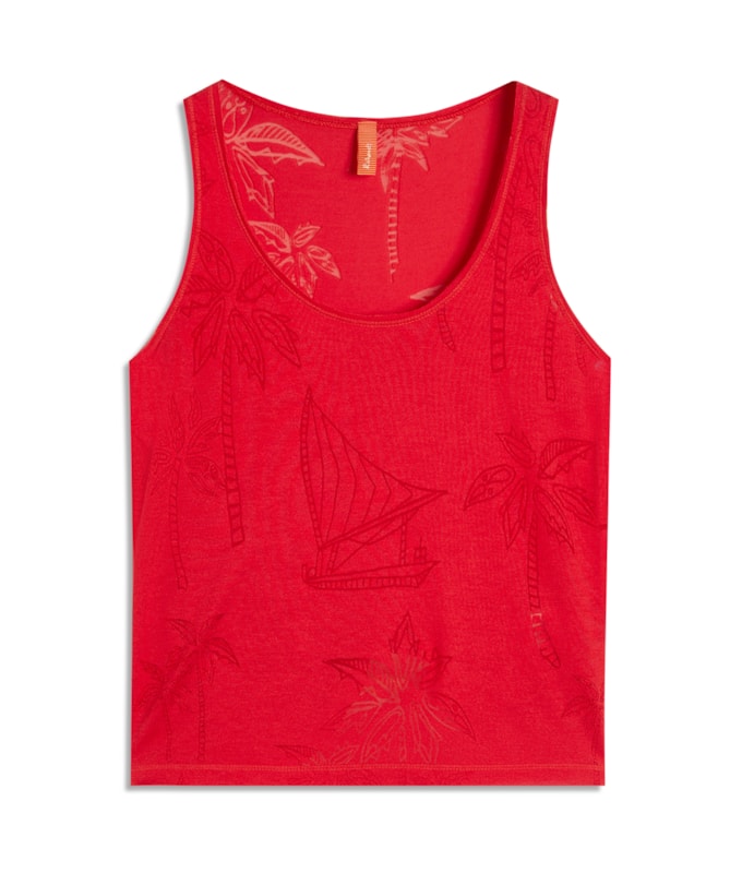 Regata Liria Devore Vermelho