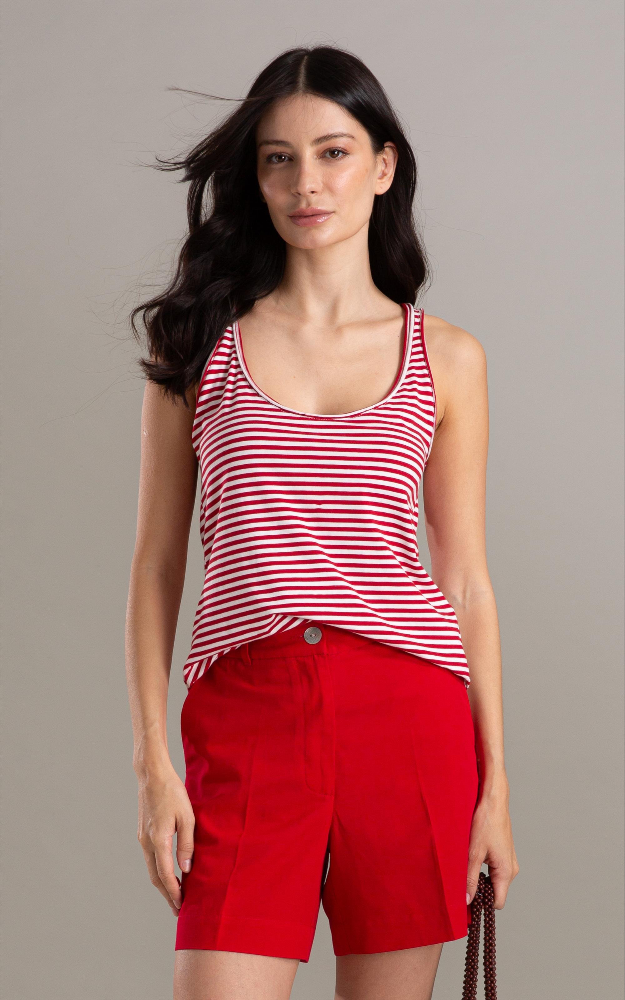 Regata Liria Listrada Vermelho