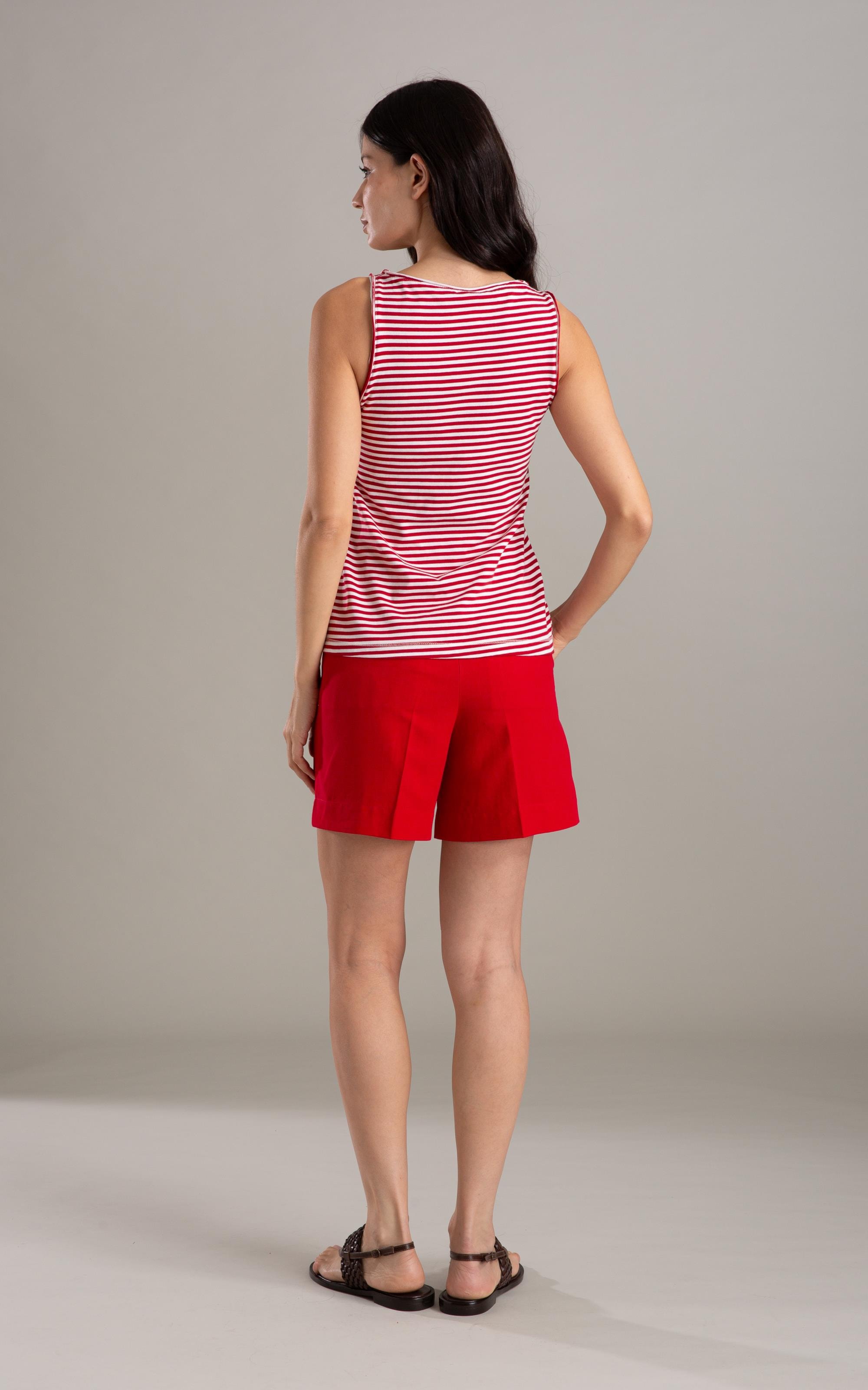 Regata Liria Listrada Vermelho