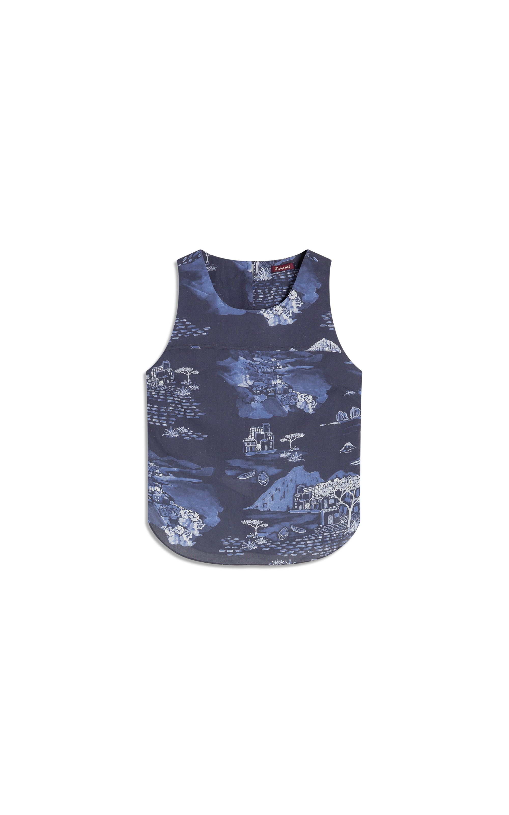 Regata Melinda Spiaggio Linho Blend Purple Blue
