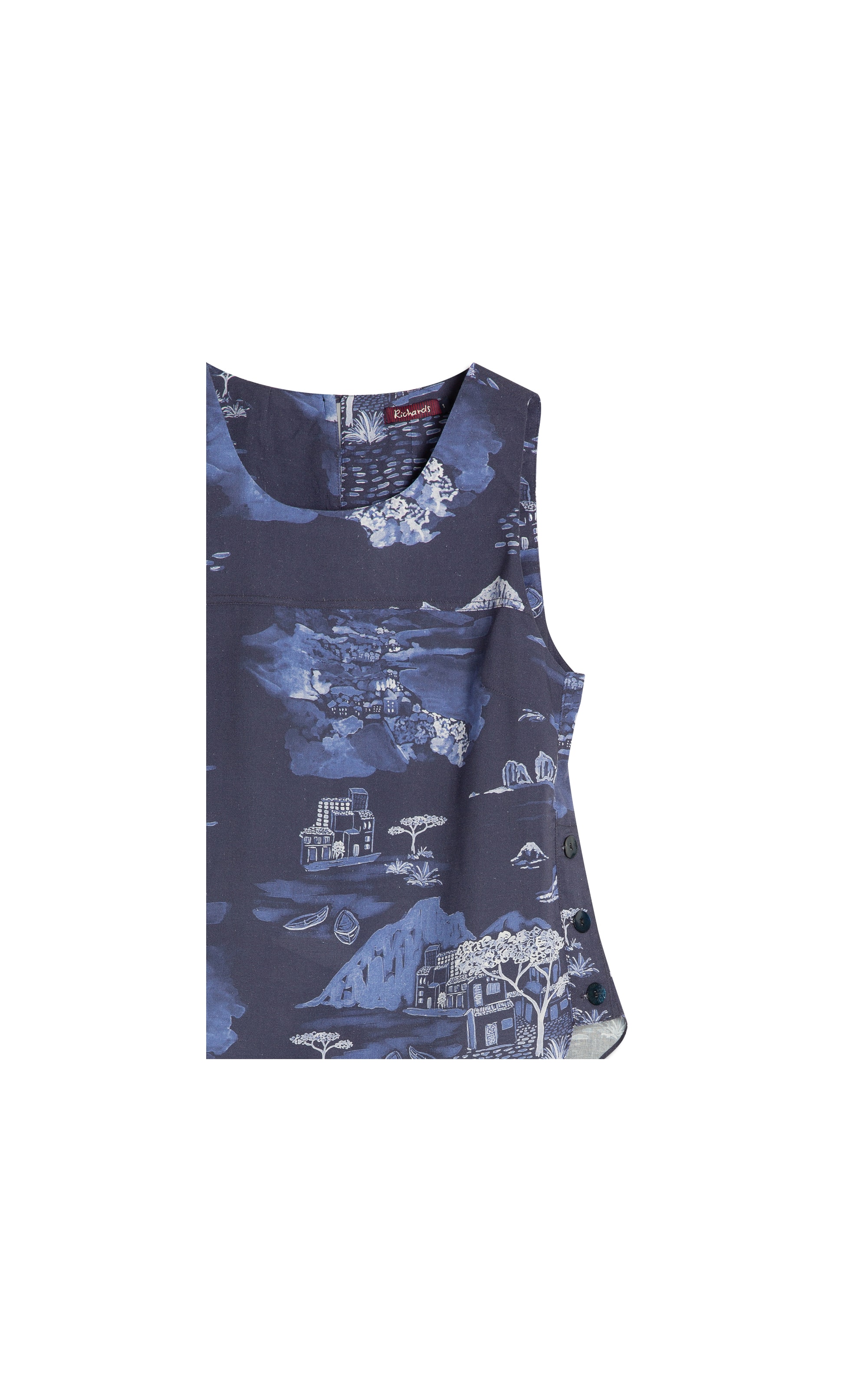 Regata Melinda Spiaggio Linho Blend Purple Blue