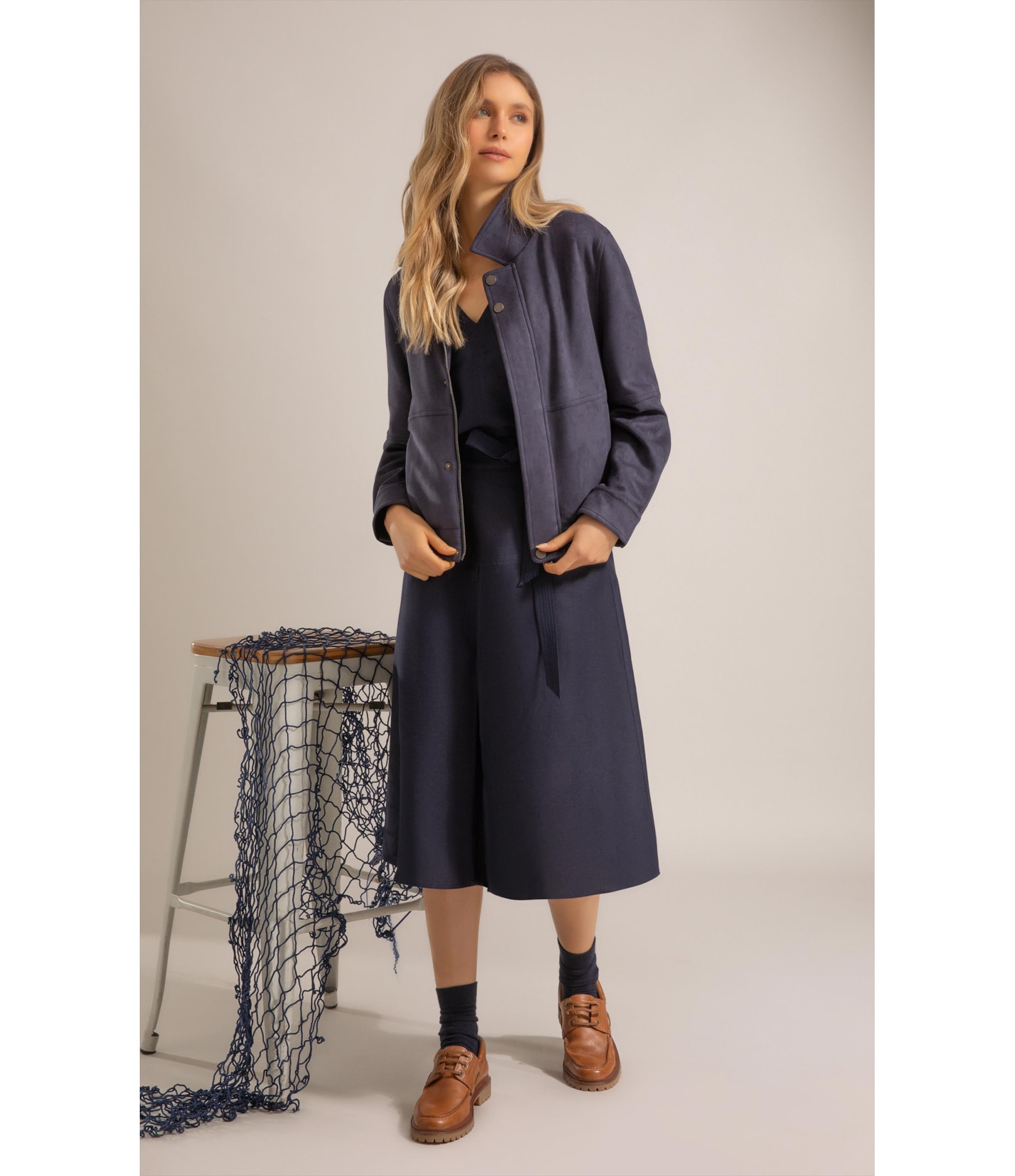 Regata Nora Linho Blend Dark Navy