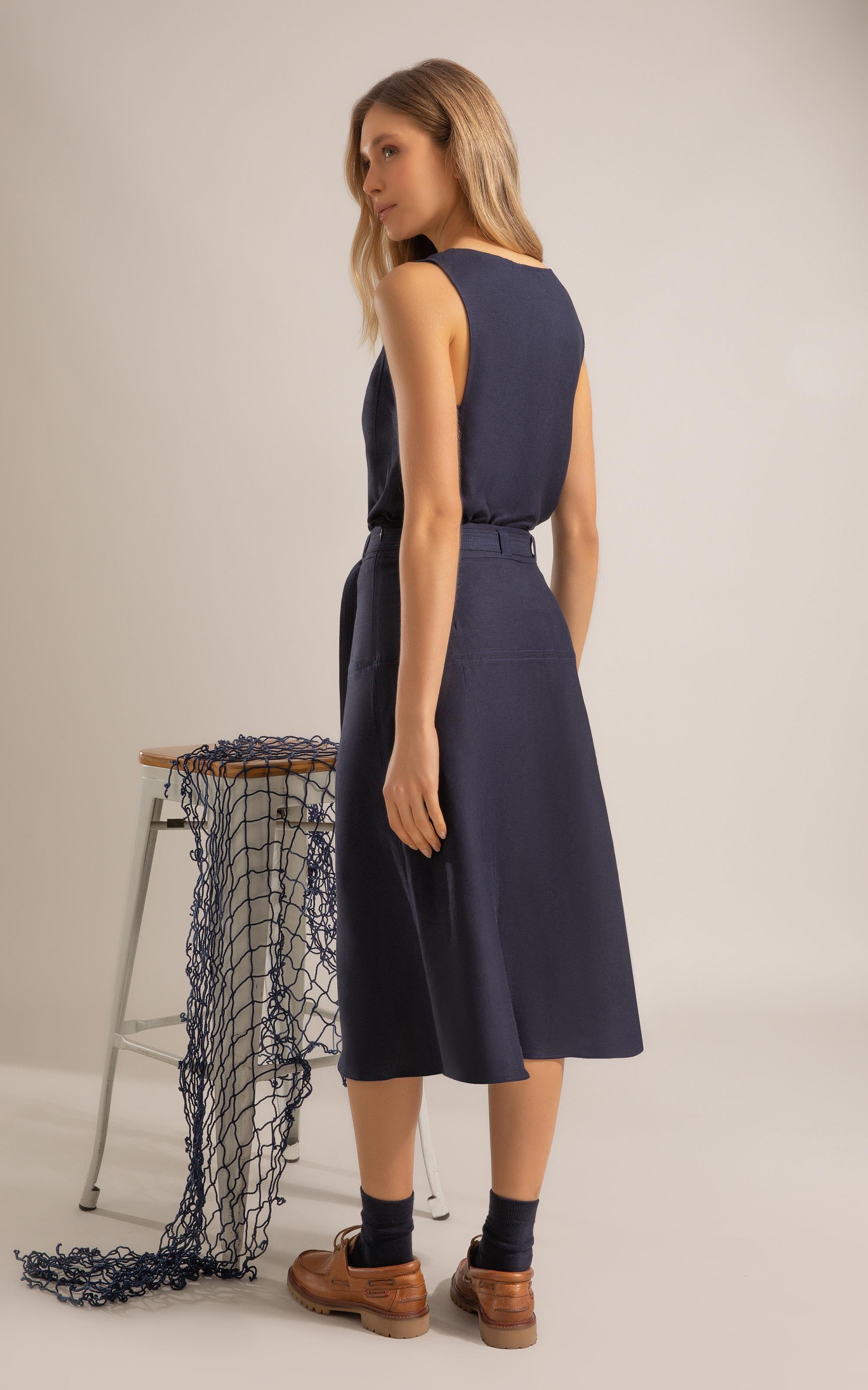 Regata Nora Linho Blend Dark Navy