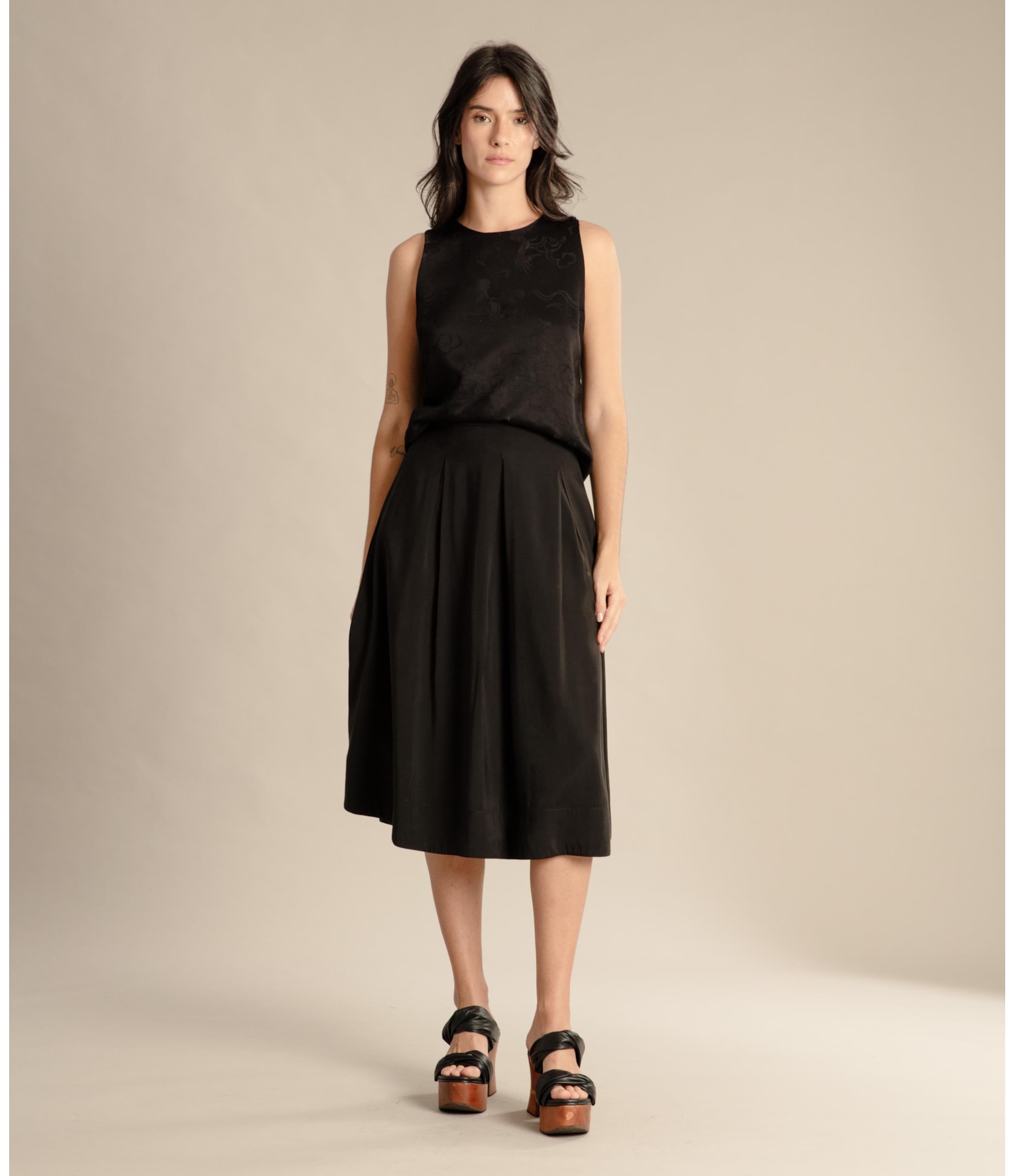 Regata Oda Jacquard Preto