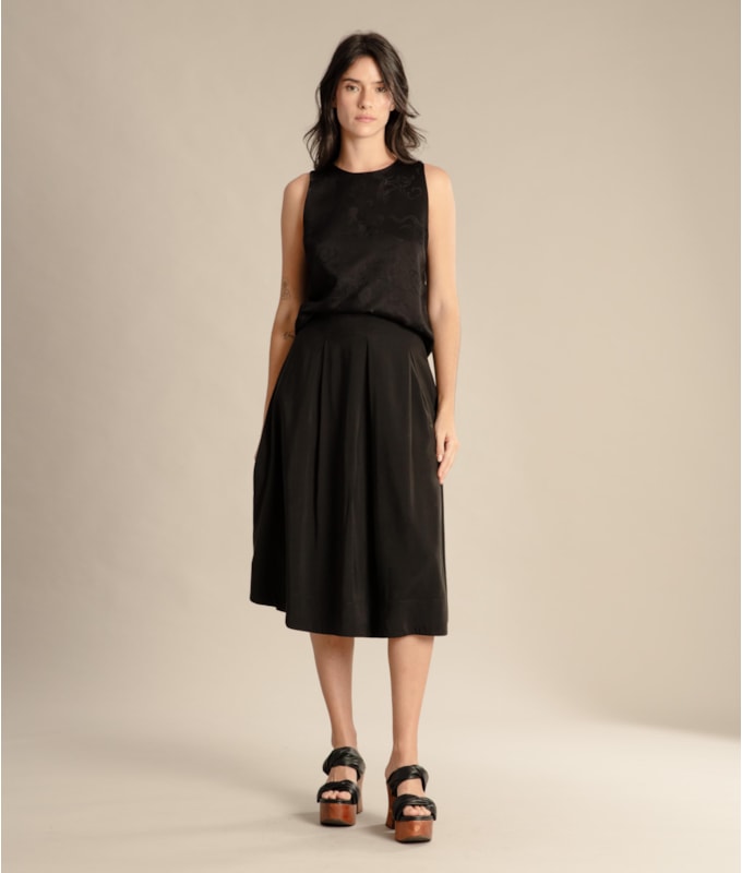 Regata Oda Jacquard Preto