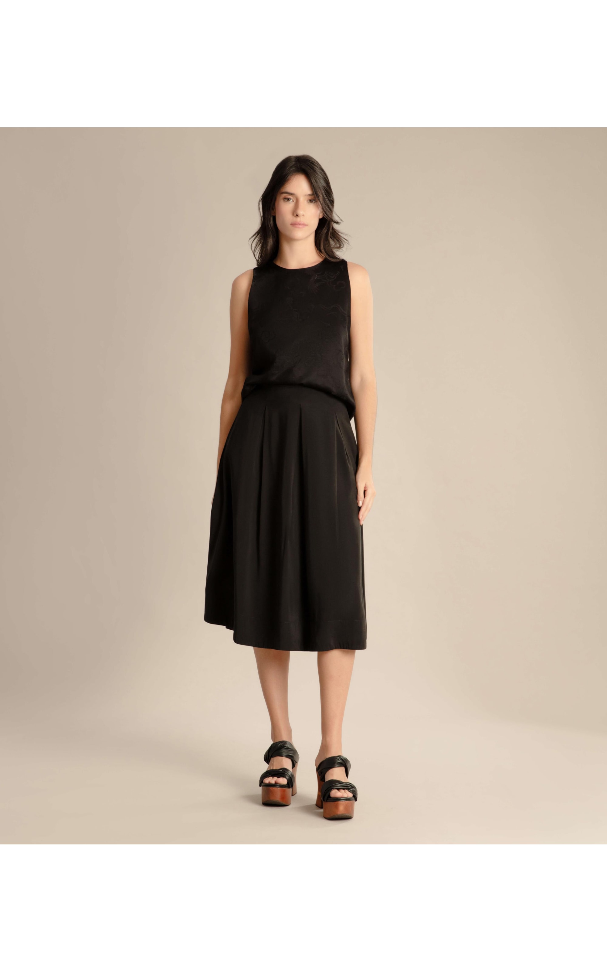 Regata Oda Jacquard Preto