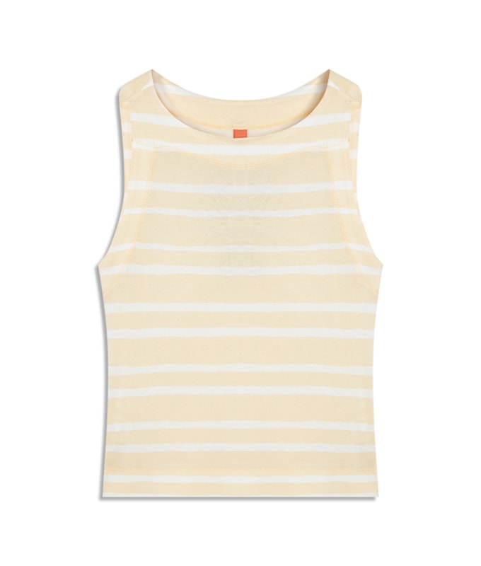 Regata Paula Estampa Bluejay Amarelo