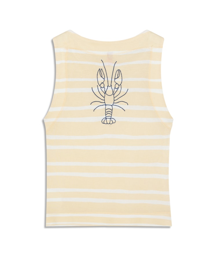 Regata Paula Estampa Bluejay Amarelo